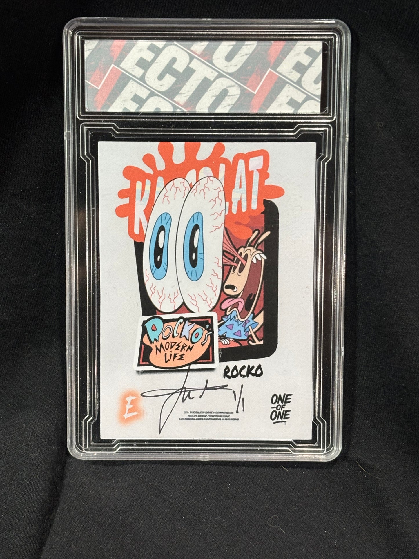 Rocko – "Ka-Splat" – (Boom-Verse 1/1 Custom Card + 8x10 Companion)
