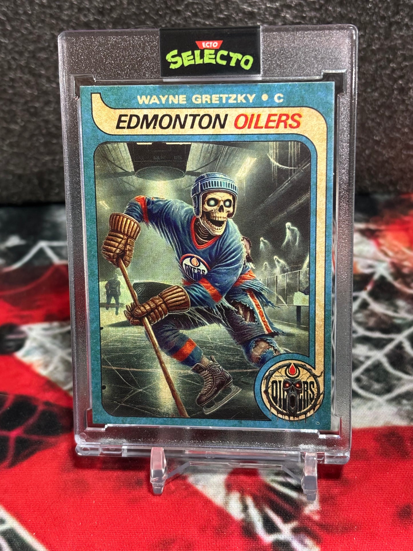 Freak Show Series: Wayne Gretzky "Ecto" Horror Edition Custom Card