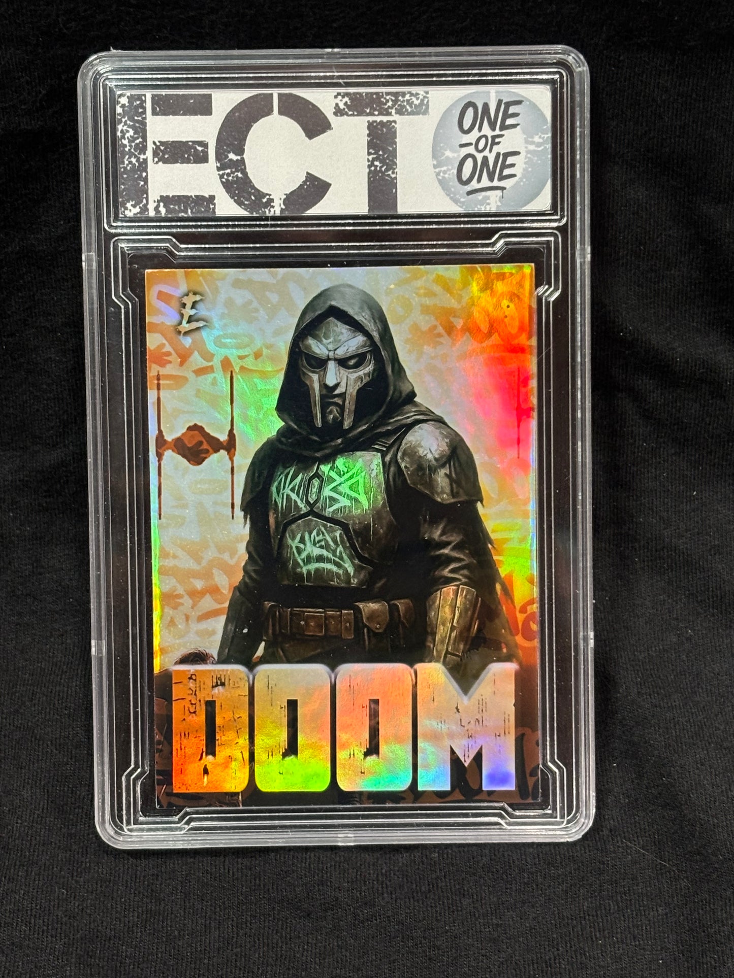 DOOM WARS – MF DOOM x Boba Fett Mash-Up – 1/1 Custom Art Card