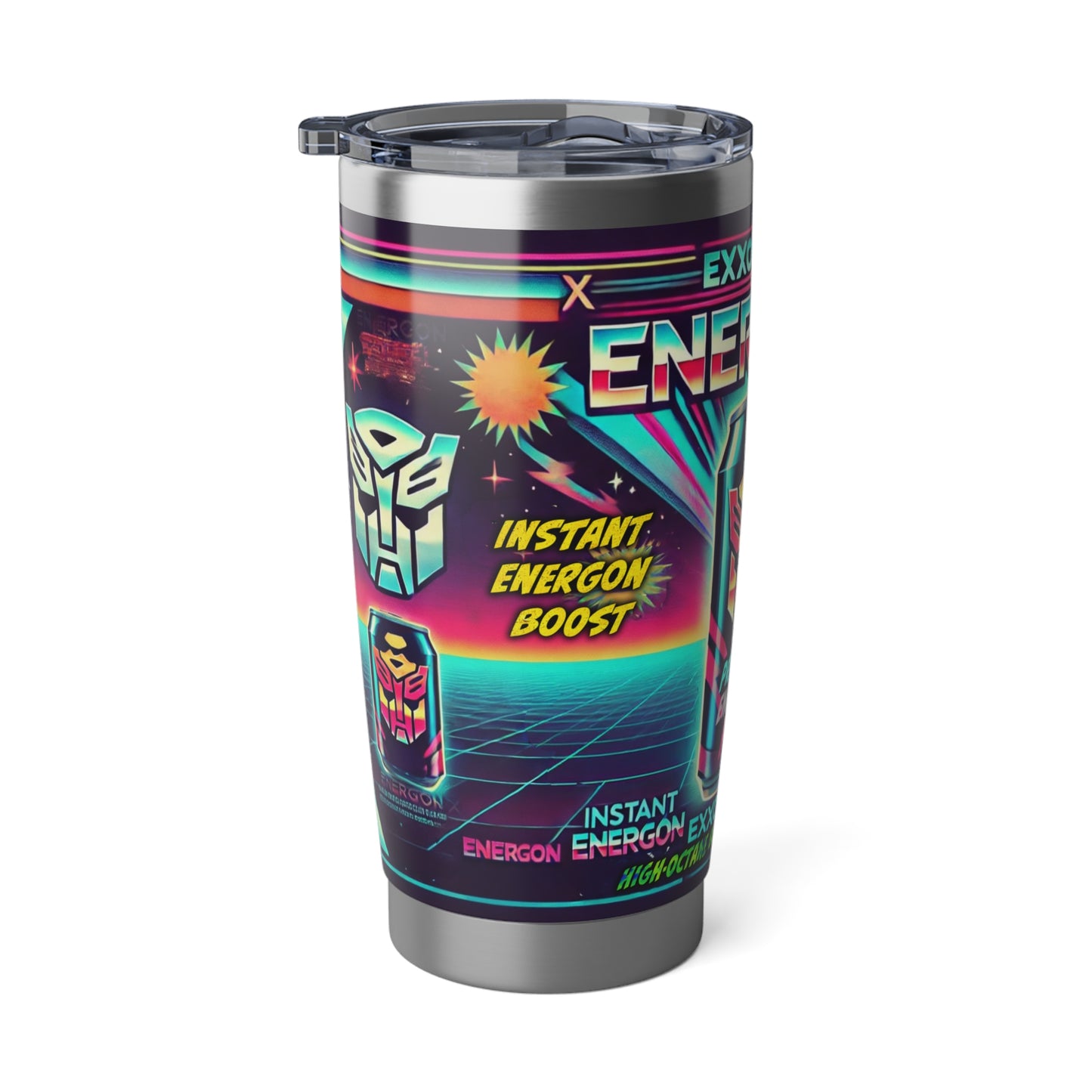 Energon X Retro Tumbler - 80s Transformers-Inspired Drinkware!