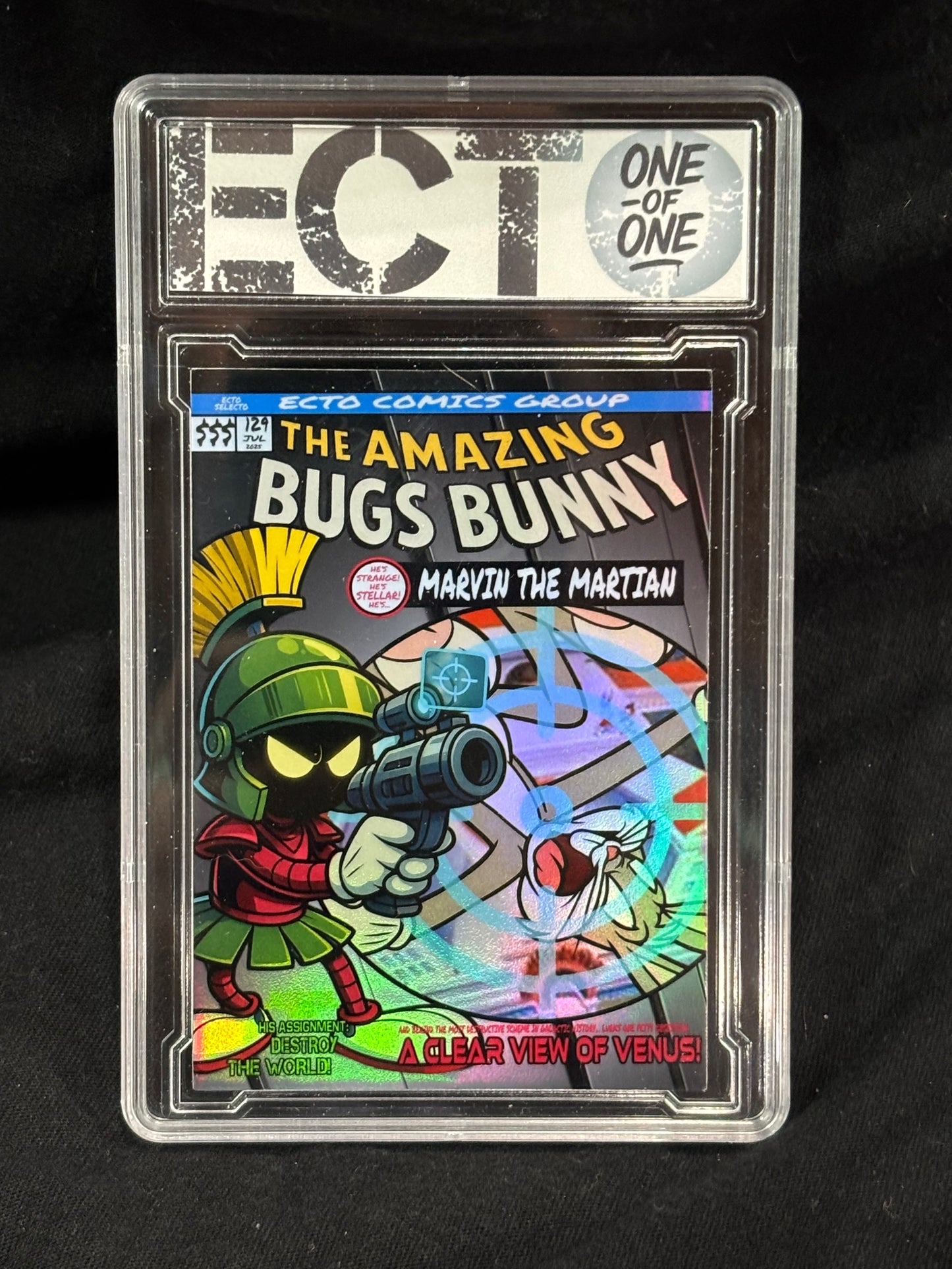 The Amazing Bugs Bunny x Marvin the Martian – Ecto Comics Tribute Card – Limited 1/1 Variants (Signed + Slabbed)
