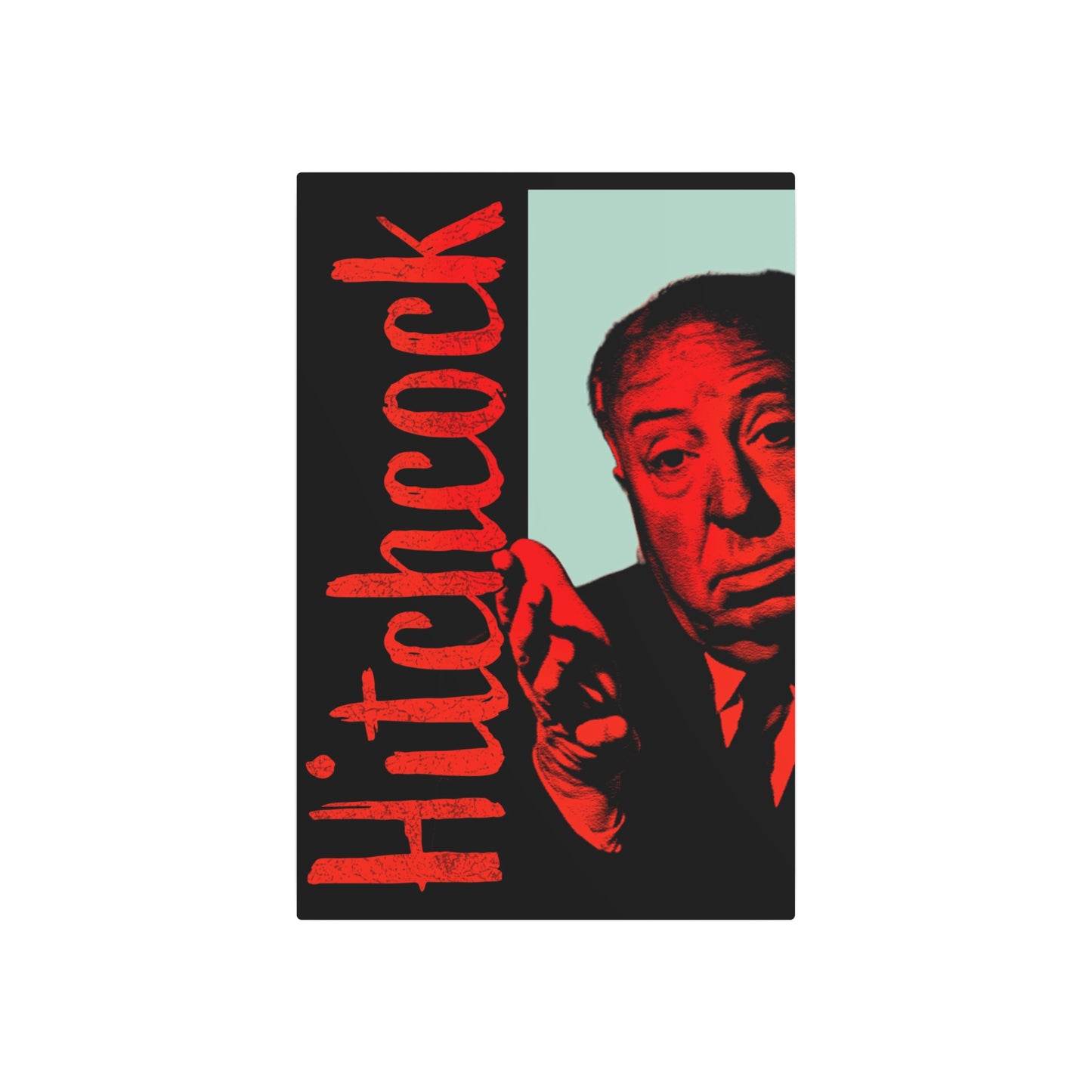 Alfred Hitchcock – "Masters of Suspense" – (Metal Wall Art Print)