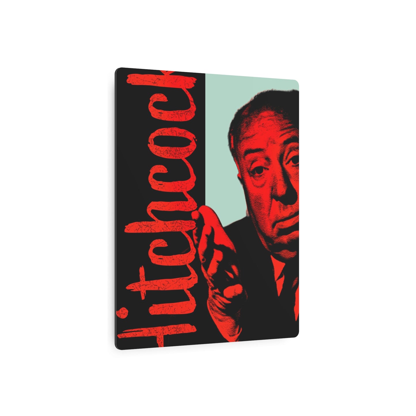 Alfred Hitchcock – "Masters of Suspense" – (Metal Wall Art Print)