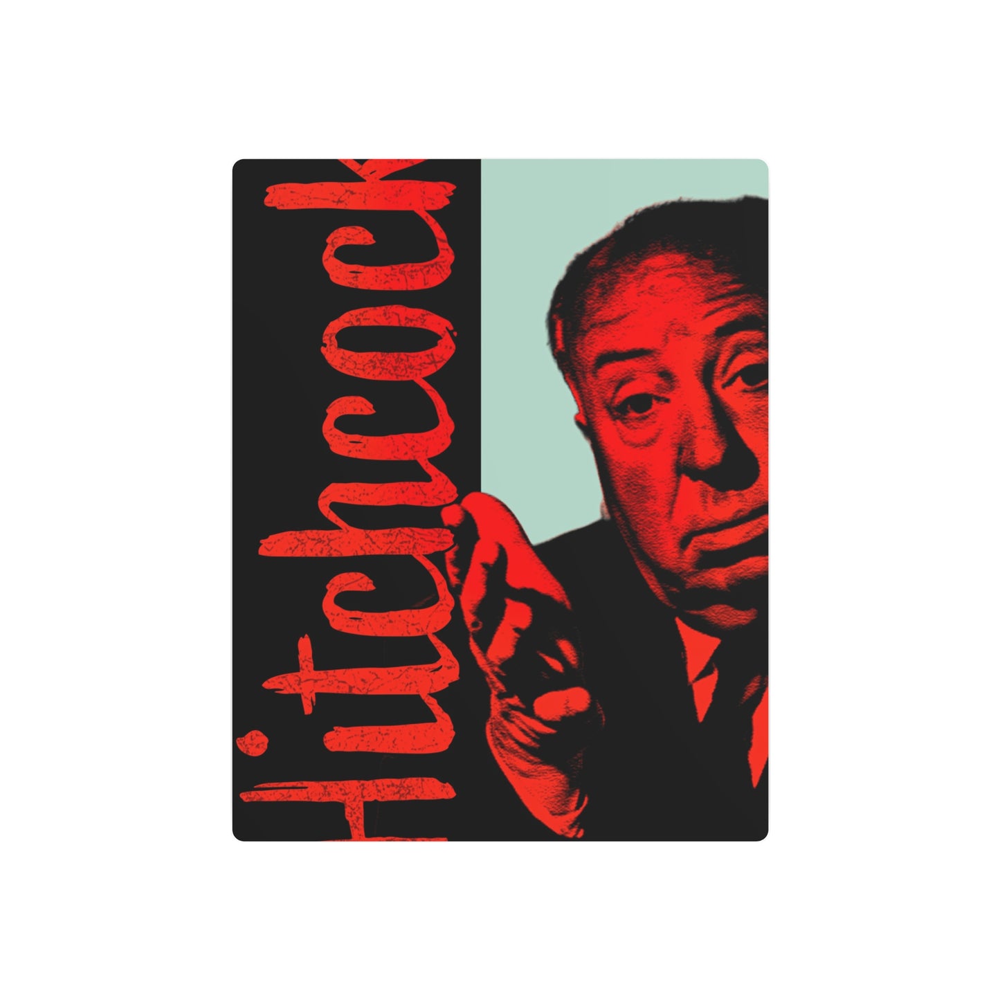 Alfred Hitchcock – "Masters of Suspense" – (Metal Wall Art Print)