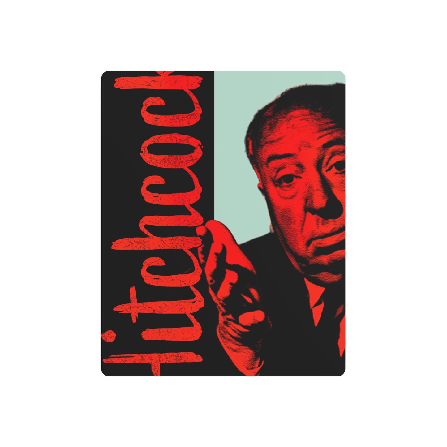 Alfred Hitchcock – "Masters of Suspense" – (Metal Wall Art Print)