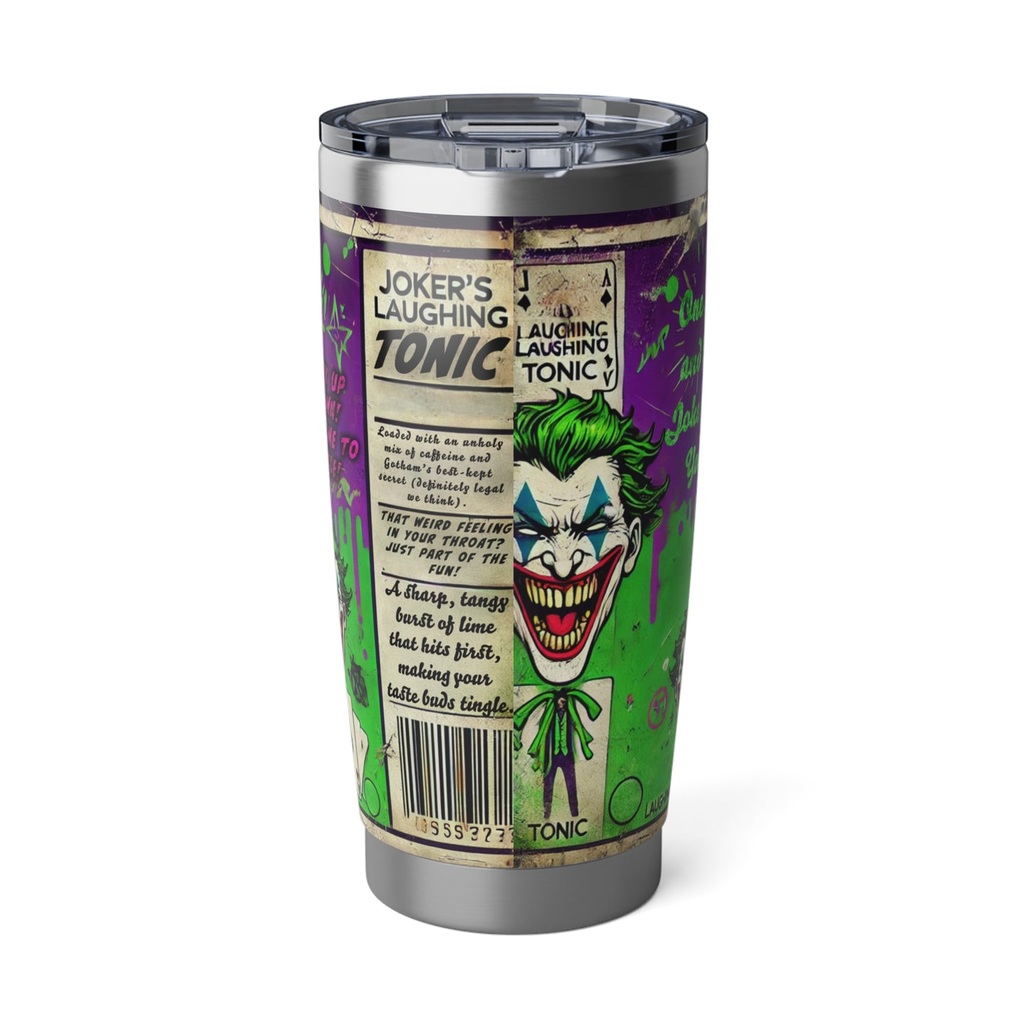 Custom Joker's Laughing Tonic Tumbler - Gotham's Wildest Drink!