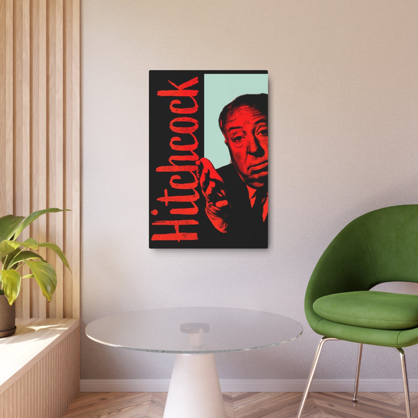 Alfred Hitchcock – "Masters of Suspense" – (Metal Wall Art Print)