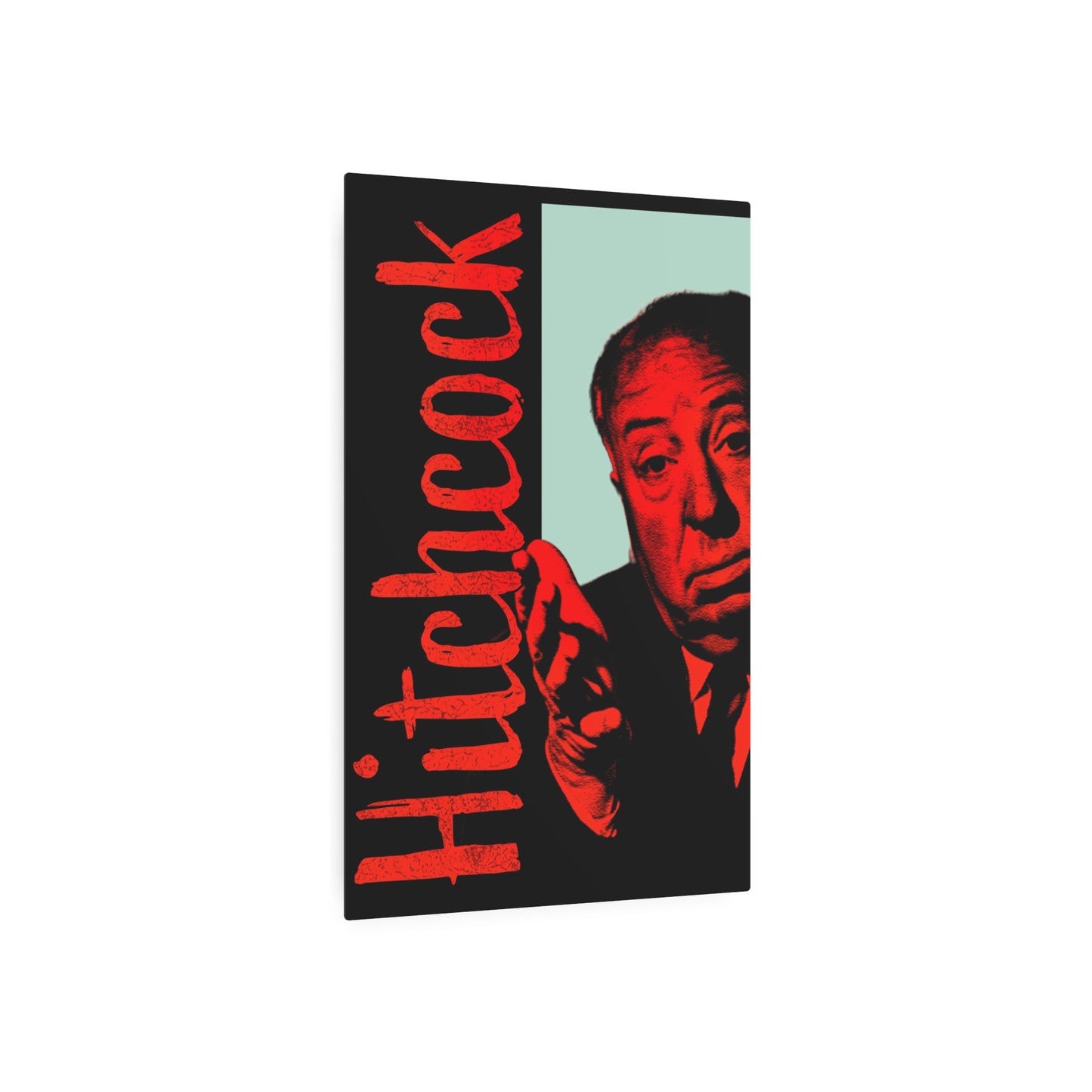 Alfred Hitchcock – "Masters of Suspense" – (Metal Wall Art Print)