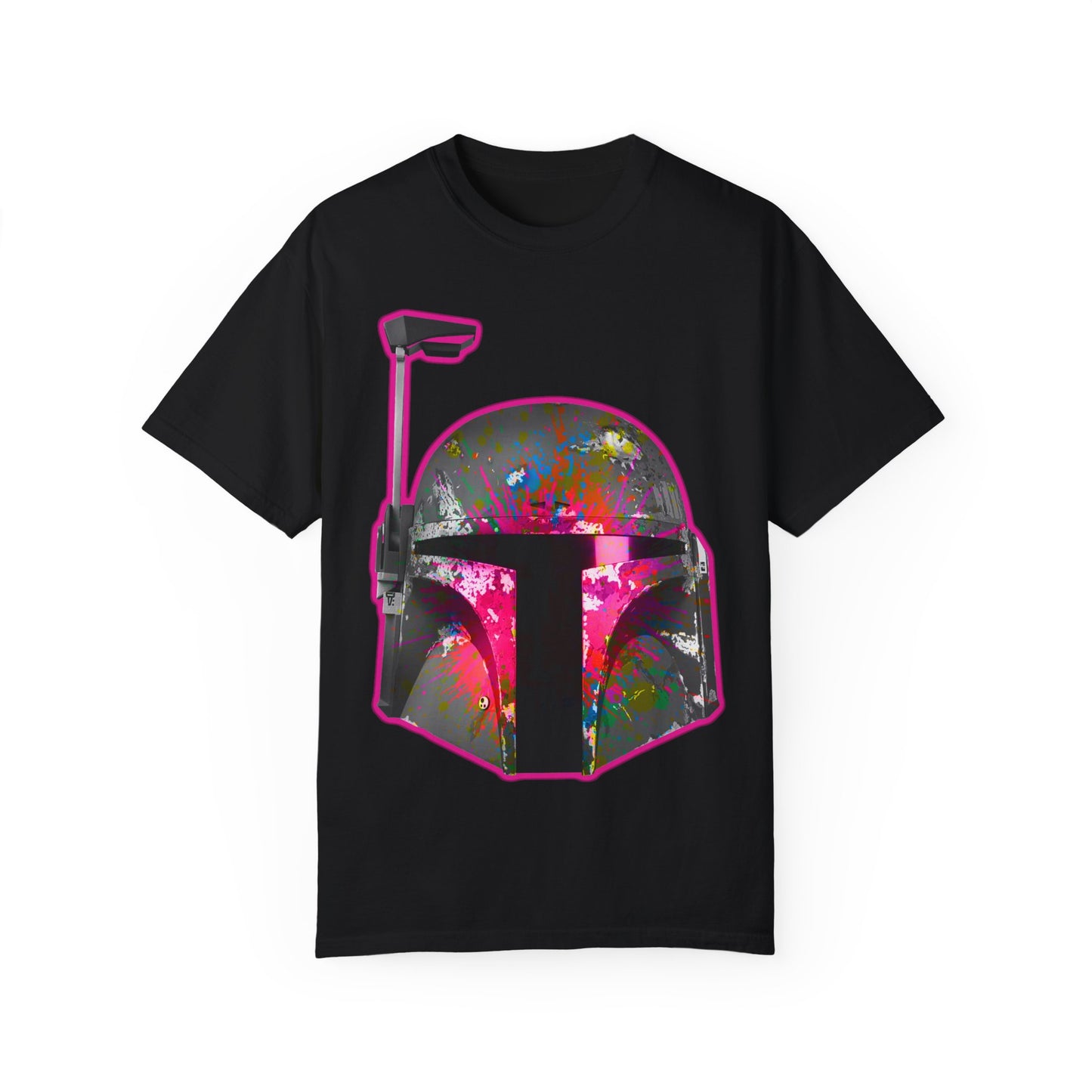 Mandalorian Splatter Art T-Shirt – Custom Design