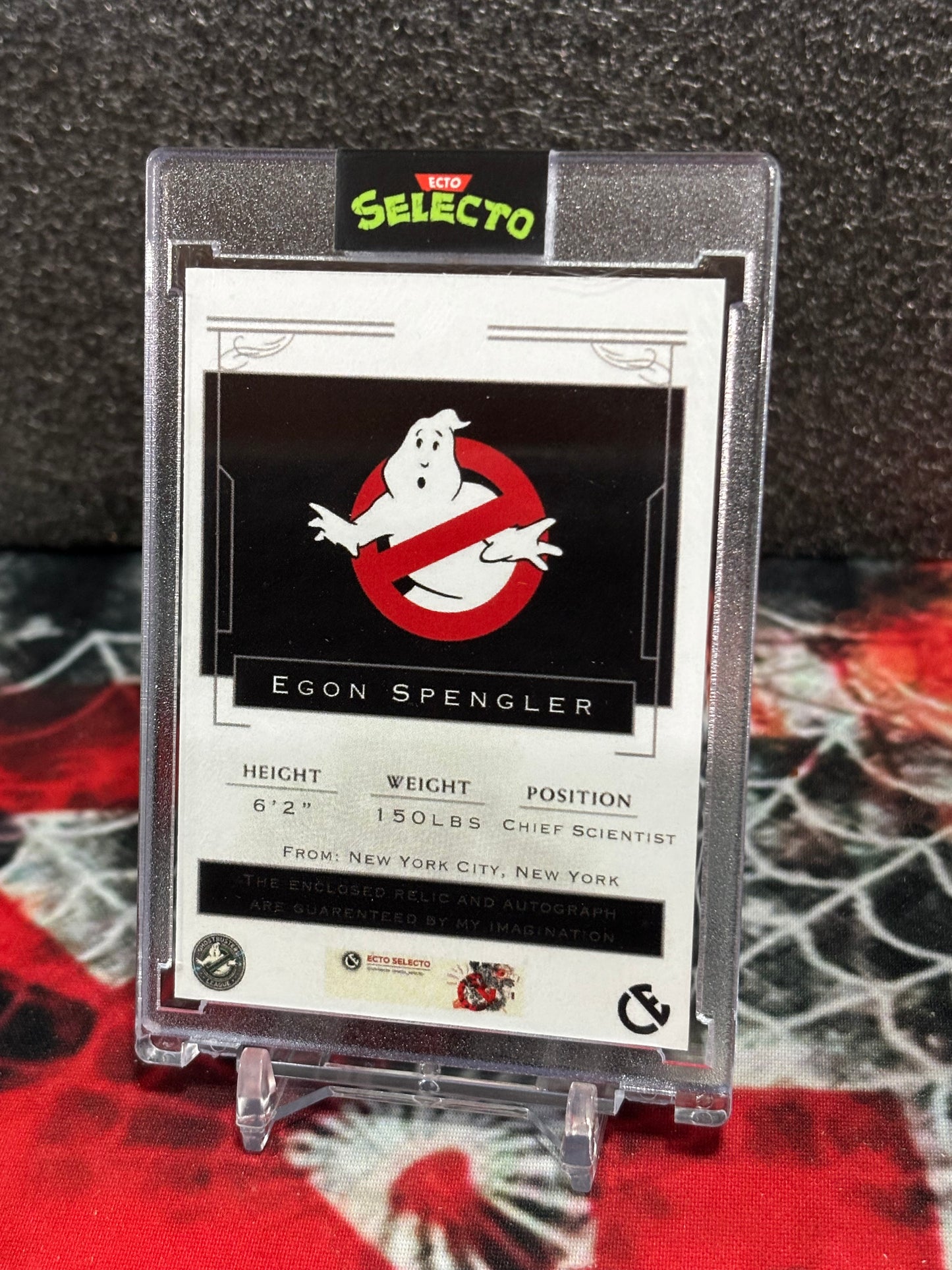 Ecto Selecto: Paranormal Treasures – Egon Spengler Custom Patch Card
