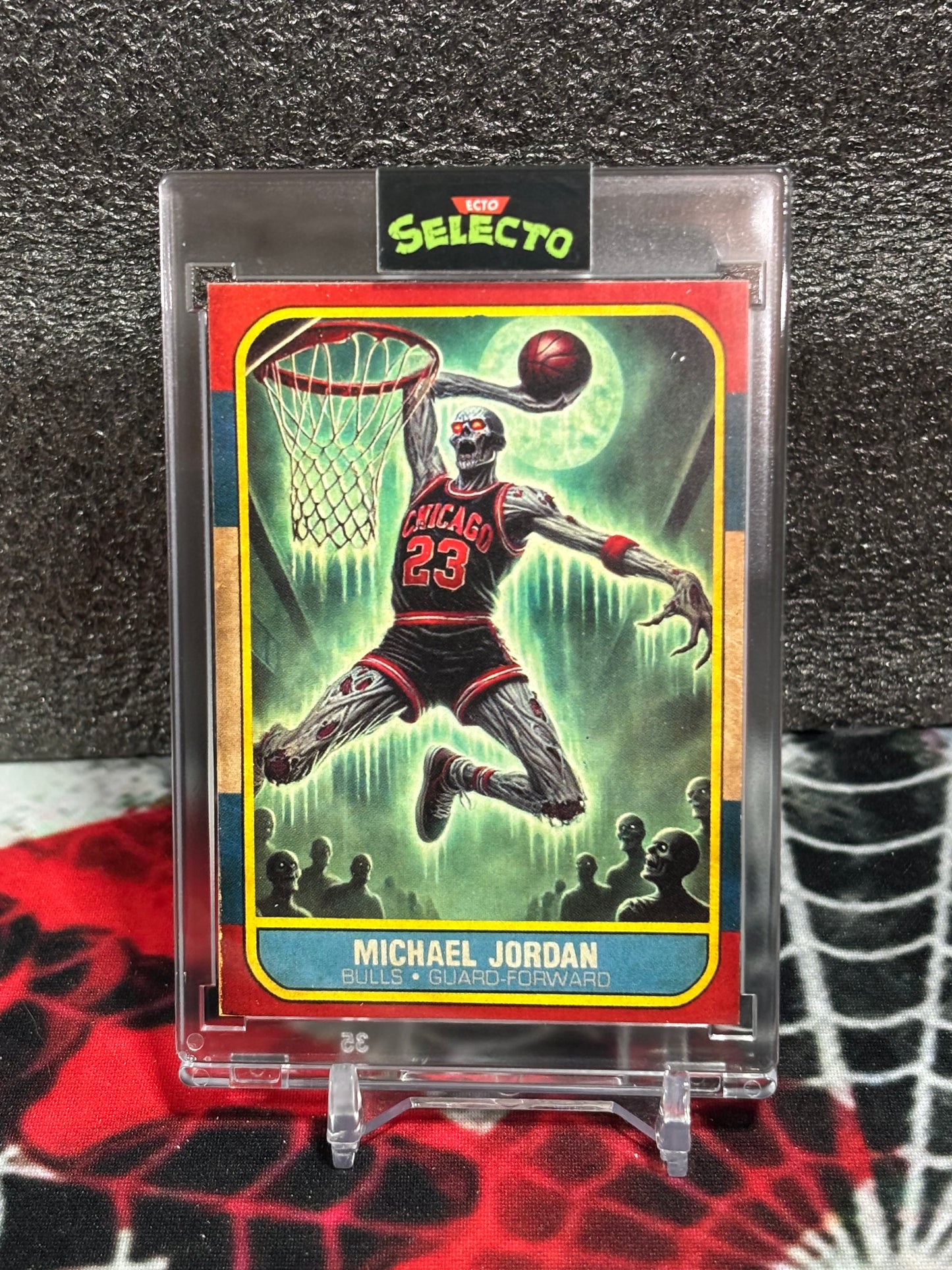 Michael Jordan Rookie Card – Horror-Themed - Limited Edition Custom Art