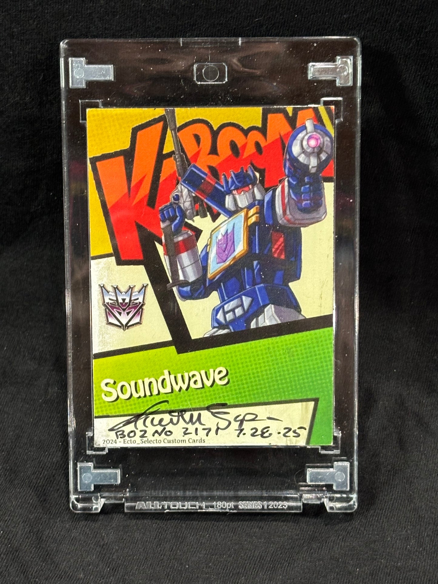 Soundwave – "Kaboom Shadow Box" (Blender of Zombies Collab) – (1/1 Custom Card)