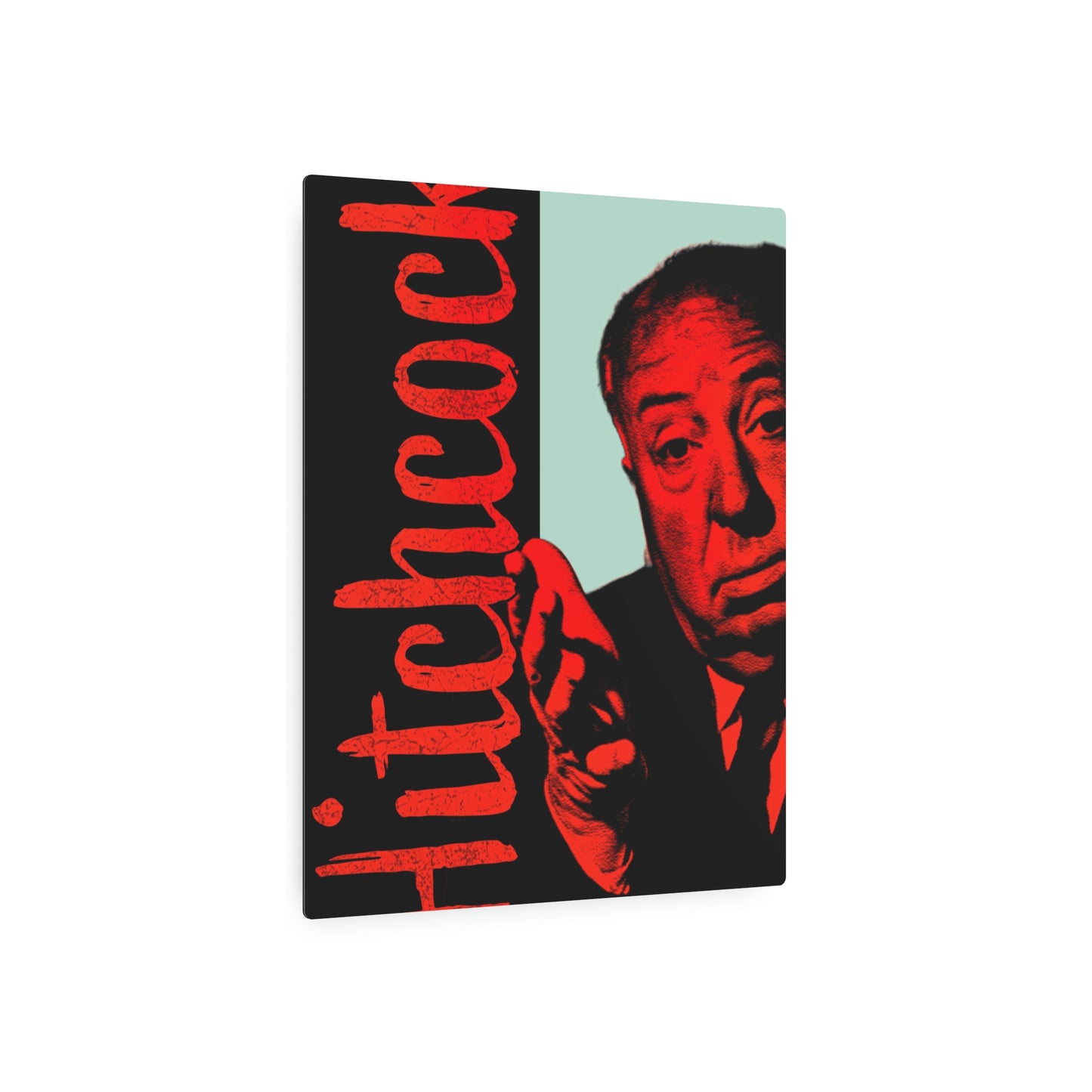 Alfred Hitchcock – "Masters of Suspense" – (Metal Wall Art Print)