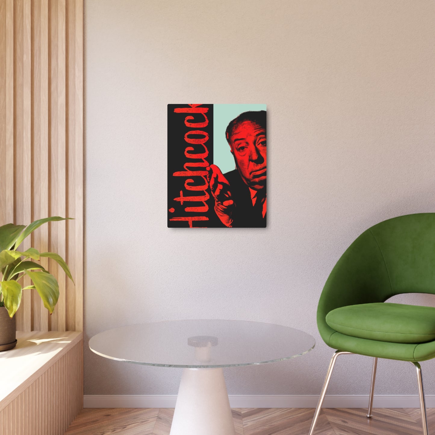 Alfred Hitchcock – "Masters of Suspense" – (Metal Wall Art Print)