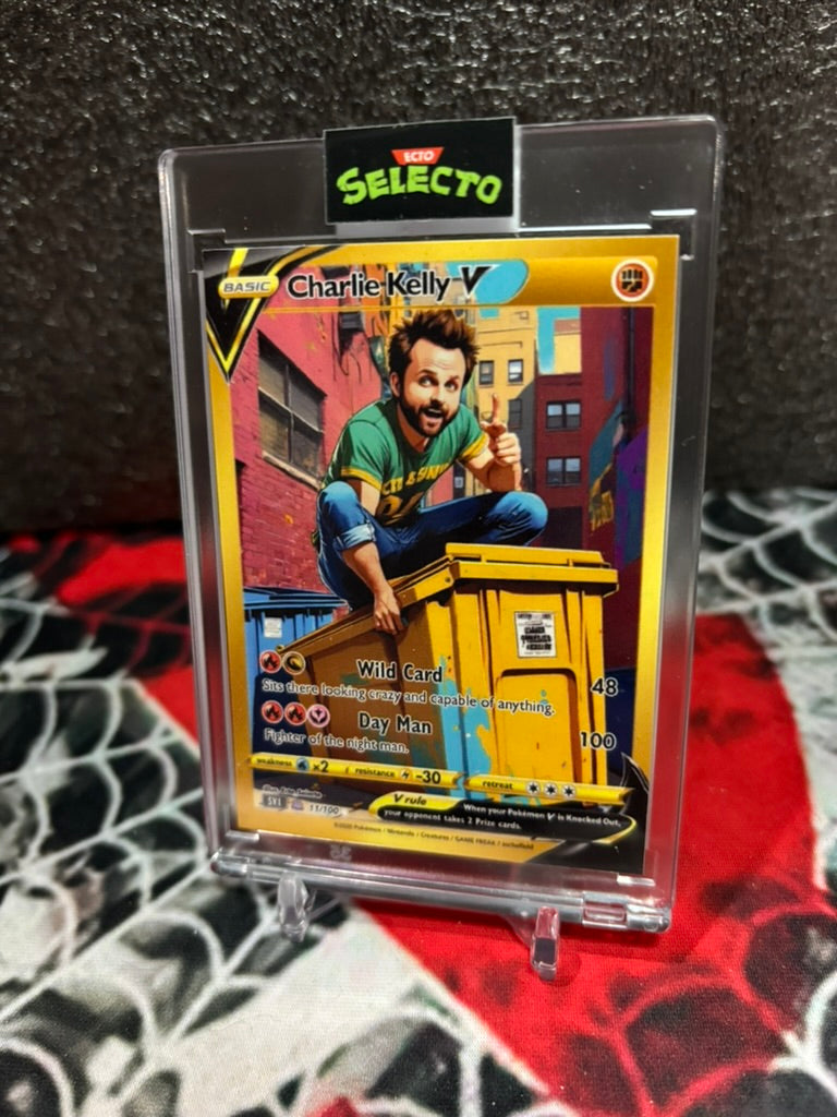 CHARLIE KELLY V CUSTOM CARD – POKÉMON x IT'S ALWAYS SUNNY MASHUP