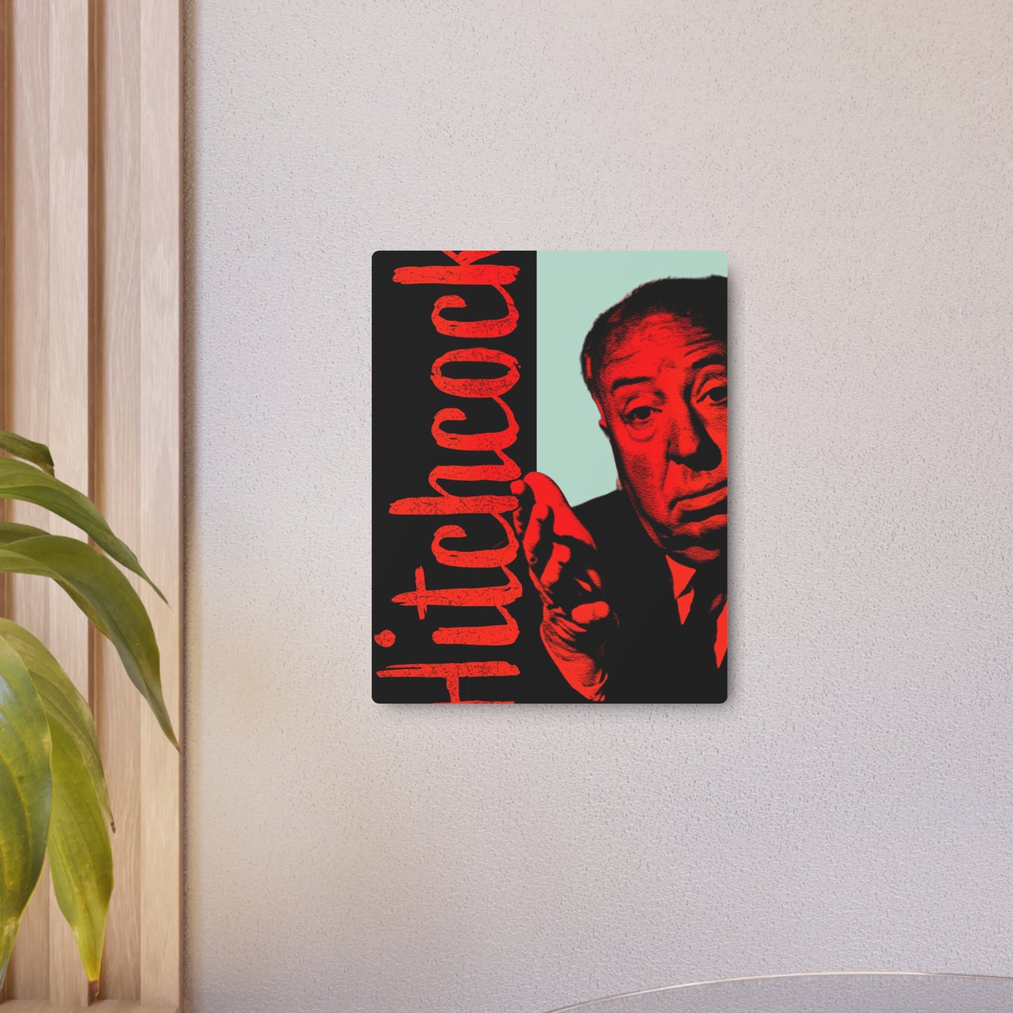 Alfred Hitchcock – "Masters of Suspense" – (Metal Wall Art Print)