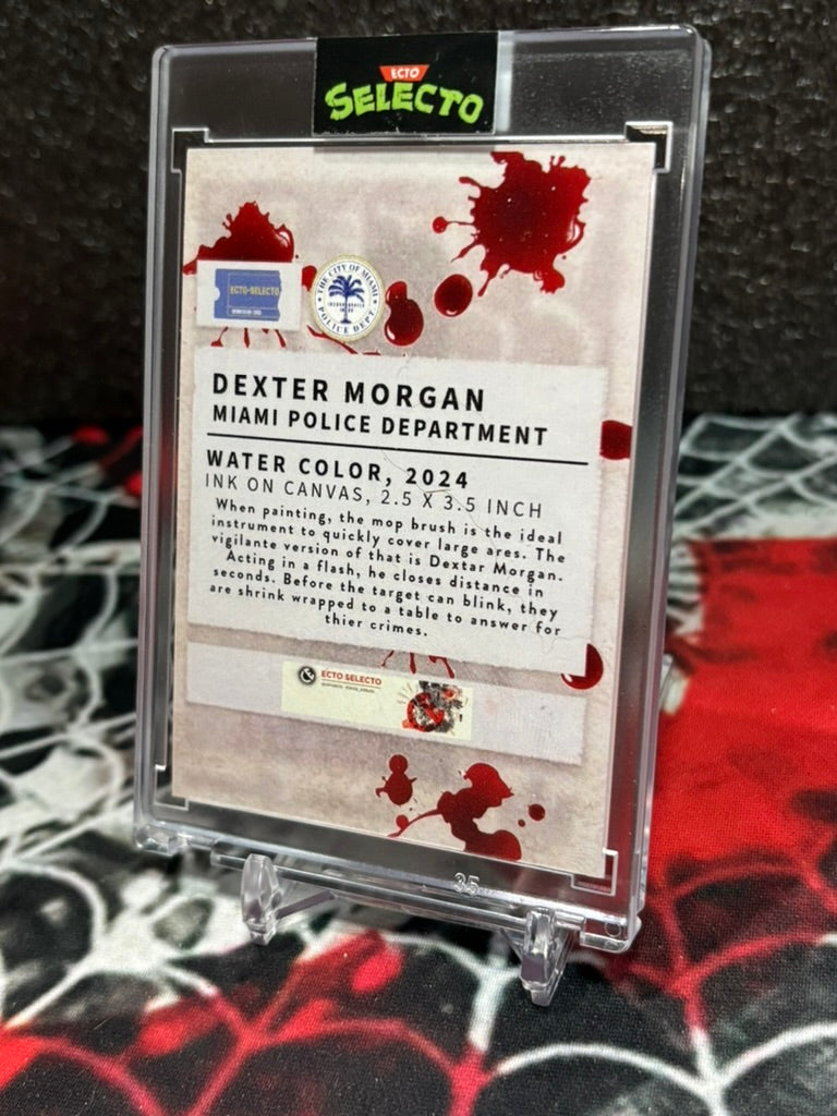 Dexter Morgan Watercolor-Inspired Custom Trading Card – Limited Edition