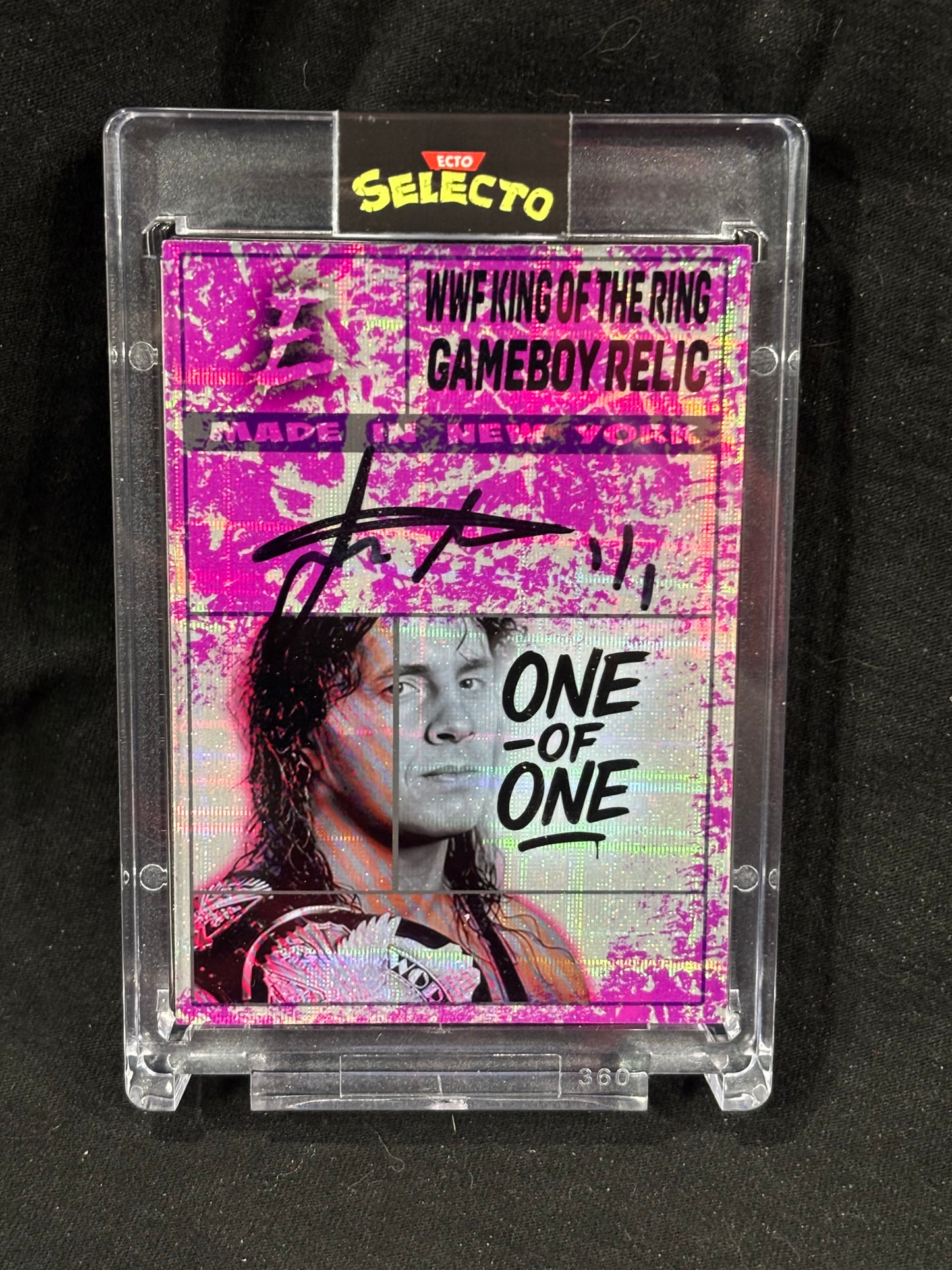 Bret Hart – "WWF King of the Ring Relic Set" – (Ecto Selecto 8x10 Print / Slabbed Card)