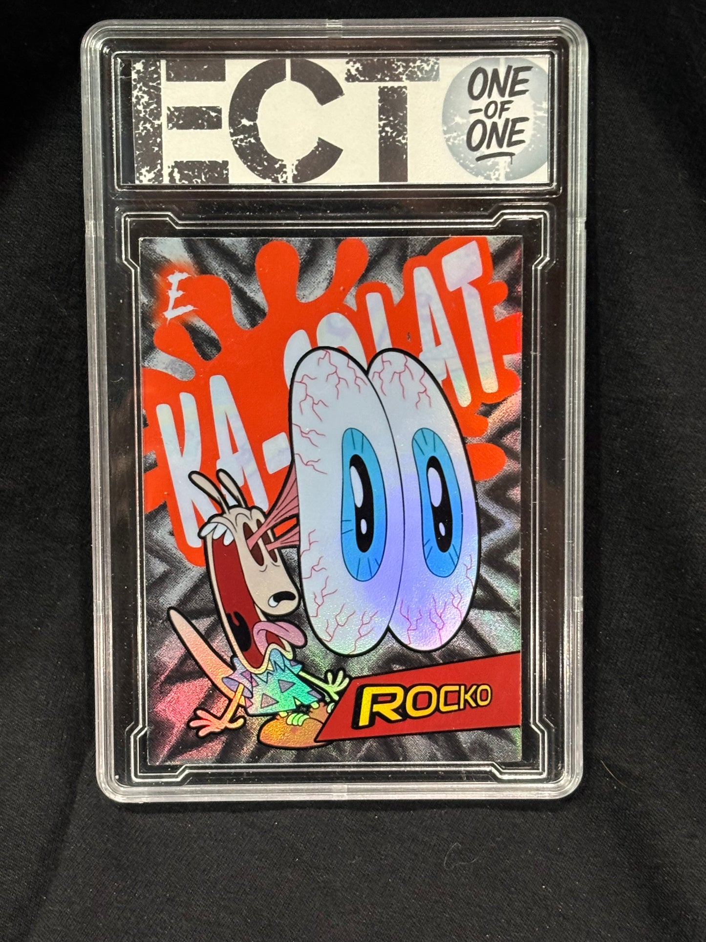 Rocko – "Ka-Splat" – (Boom-Verse 1/1 Custom Card + 8x10 Companion)