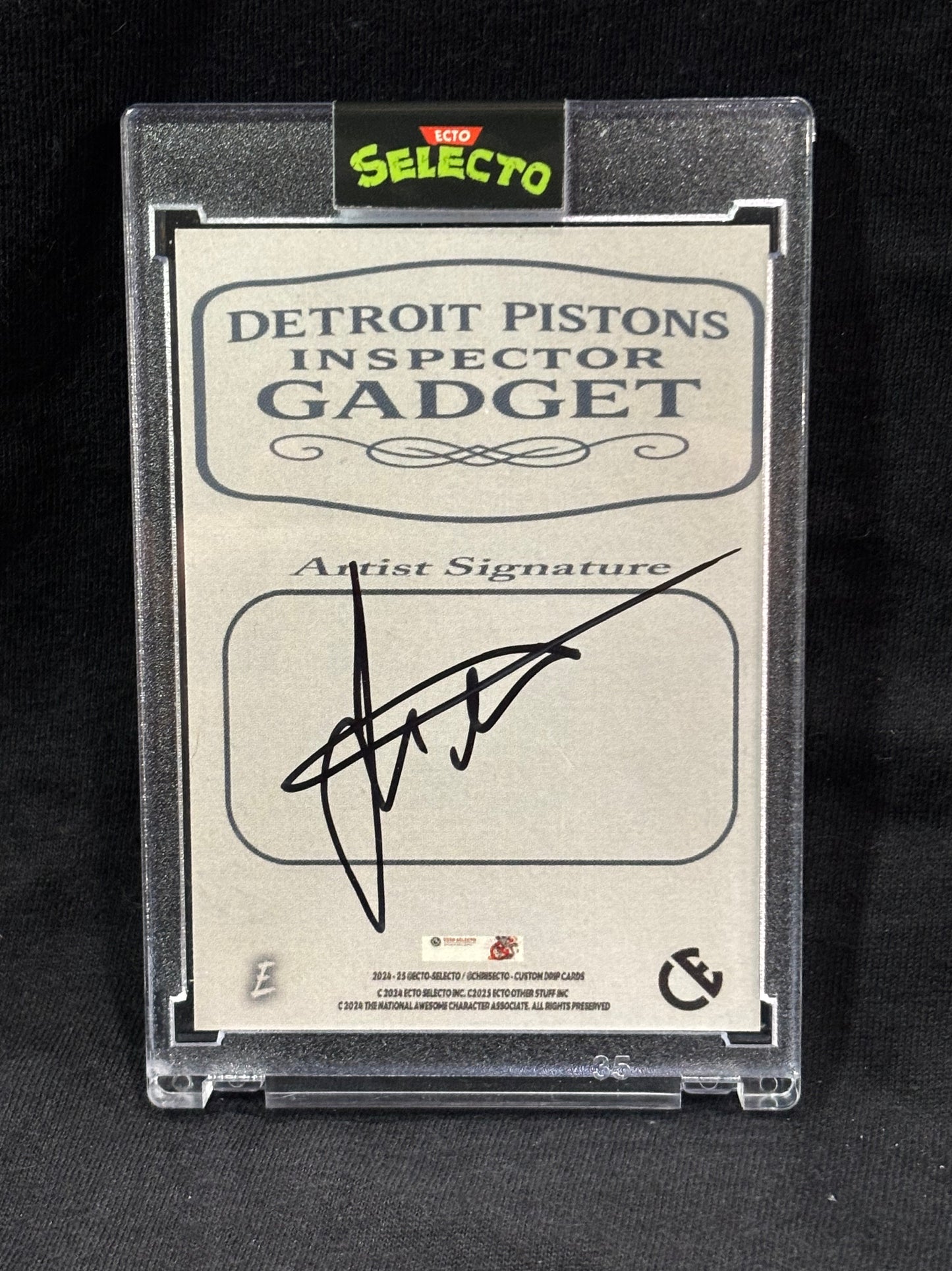 Inspector Gadget β "Detroit Pistons Parody" β (Ecto Selecto Limited Trading Card)