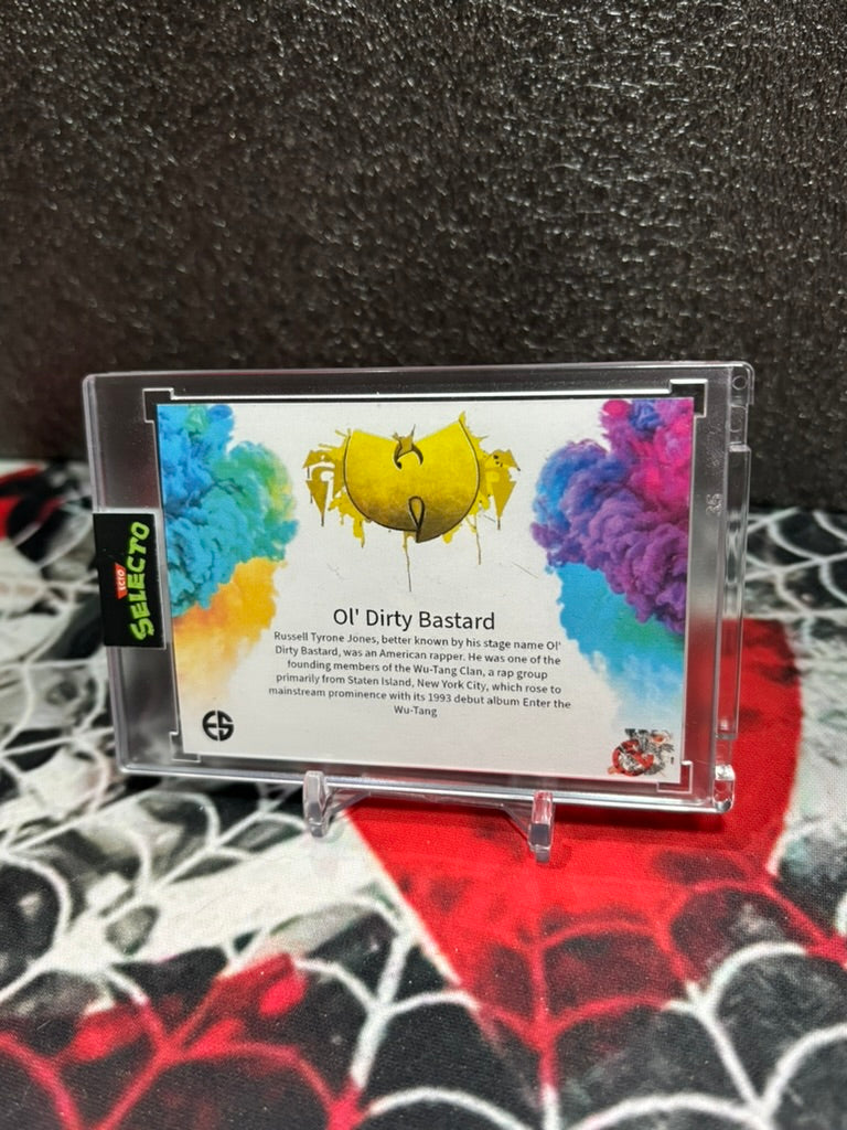 Ol’ Dirty Bastard "COLORBLAST" Custom Trading Card – Wu-Tang’s Wildest in Stunning Art! 🎤🔥