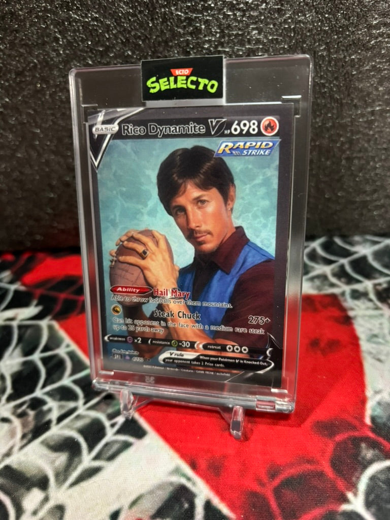 UNCLE RICO DYNAMITE V CUSTOM CARD – POKÉMON x NAPOLEON DYNAMITE MASHUP