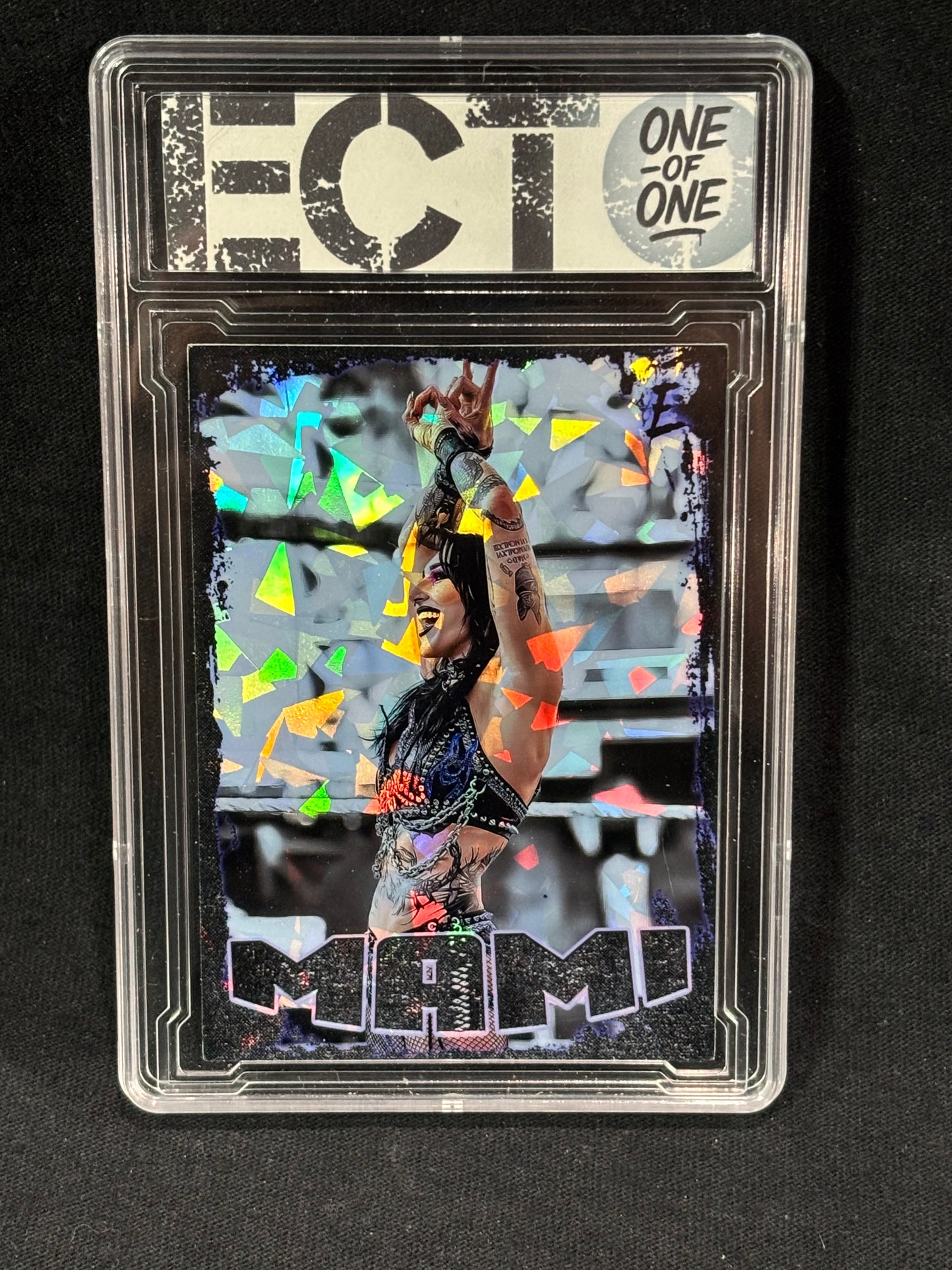 MAMI – "Cracked Ice Holofoil 1/1 Set" – (Ecto Selecto Custom Wrestling Cards)