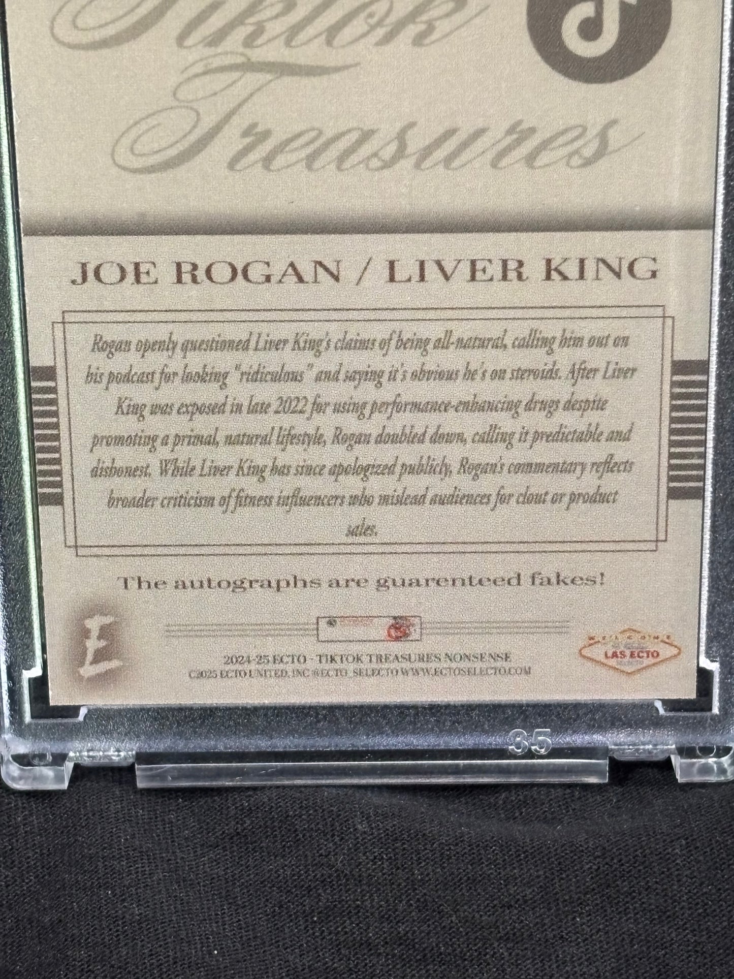 TikTok Treasures: Joe Rogan x Liver King – ECTO Selecto Parody Card