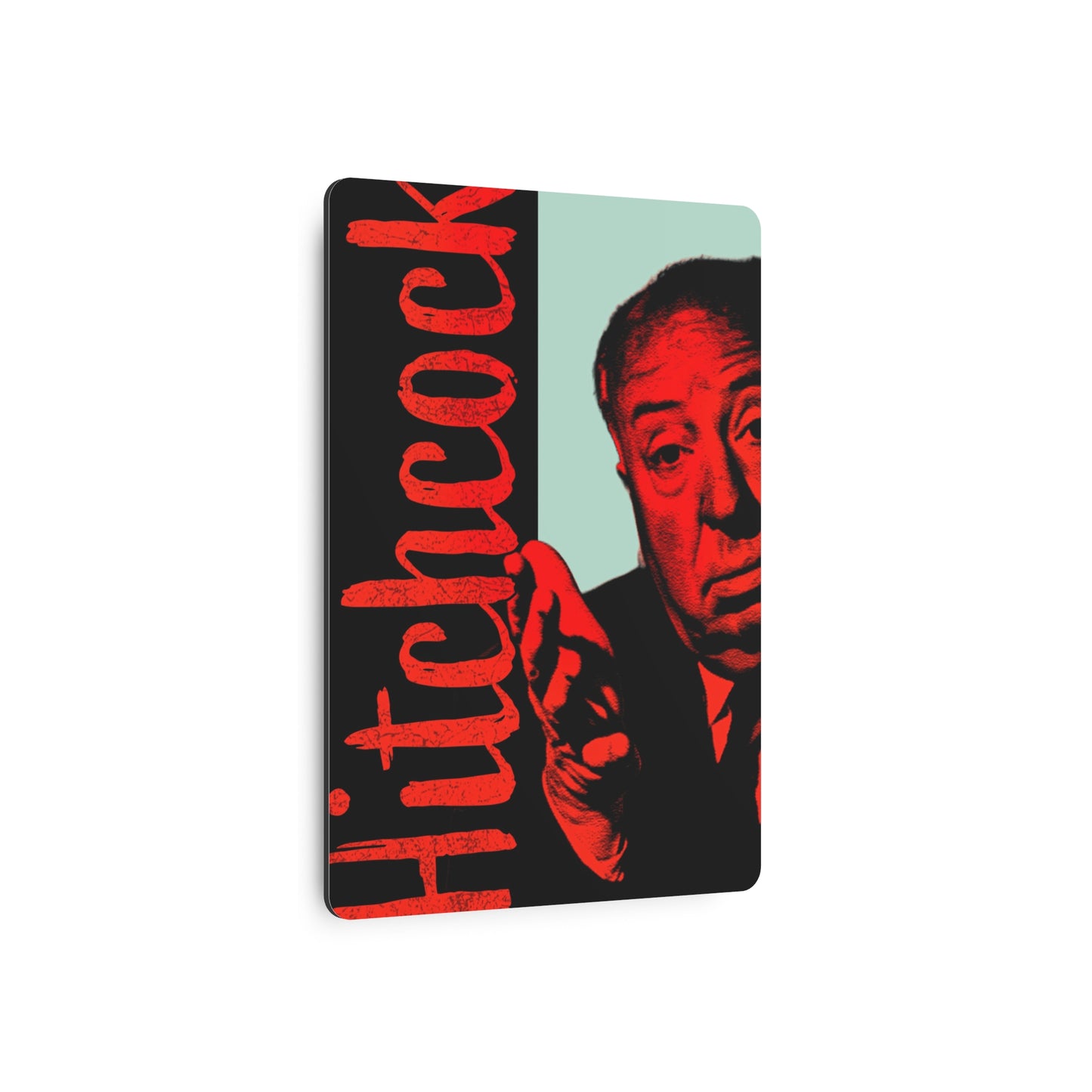 Alfred Hitchcock – "Masters of Suspense" – (Metal Wall Art Print)
