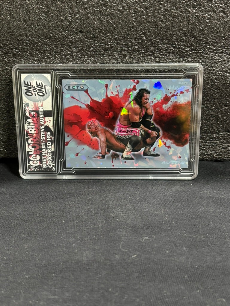 Colorblast – Bret Hart vs. Steve Austin (WrestleMania 13 Custom 1/1 Cracked Ice)