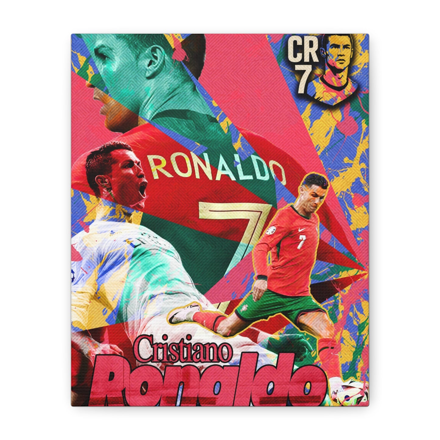 Cristiano Ronaldo Canvas Print – CR7 Tribute Edition