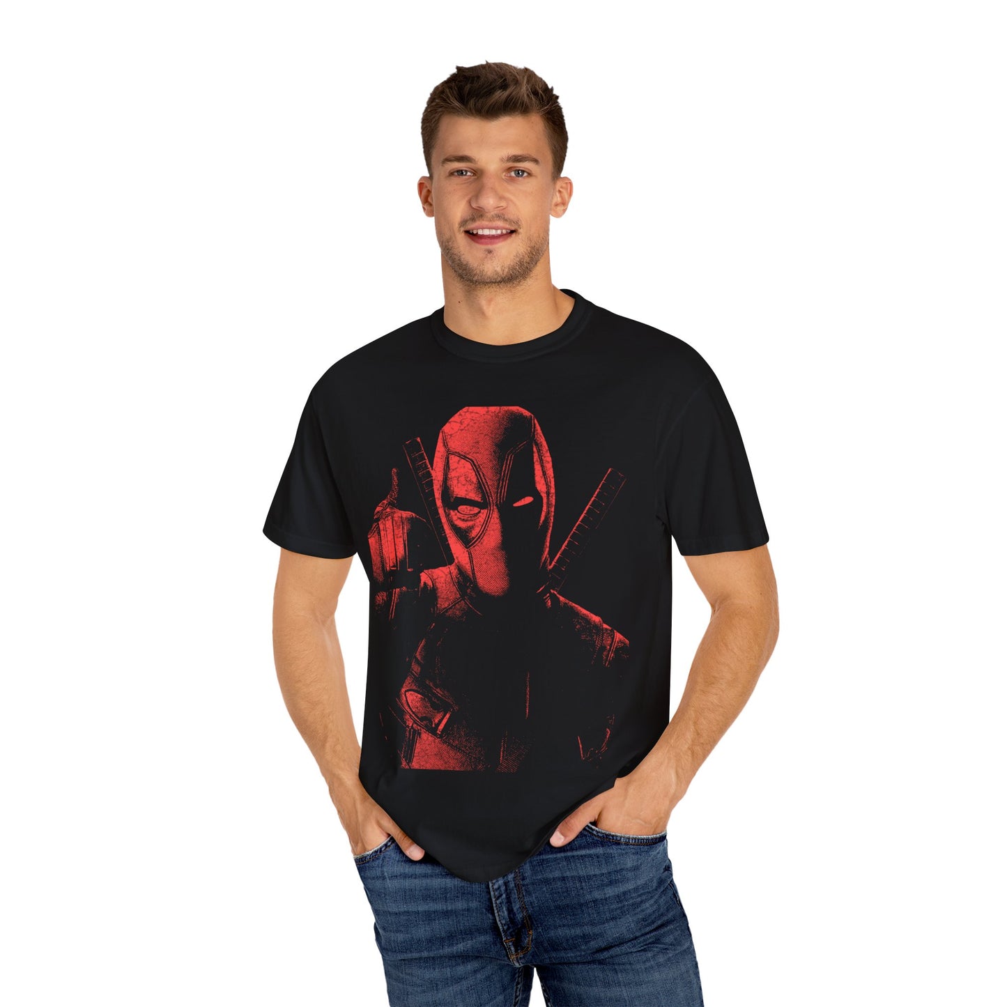 Deadpool Thumbs Up Graphic T-Shirt – Custom Design