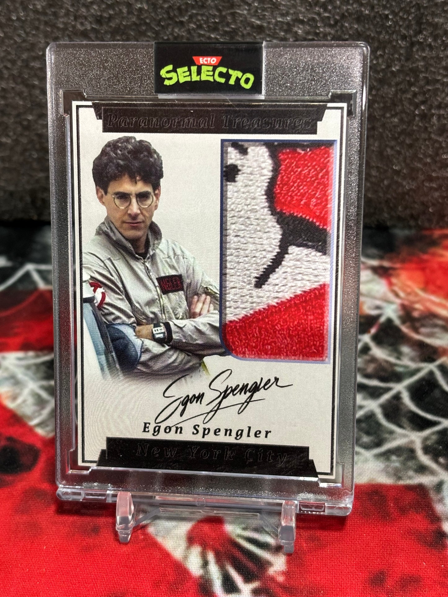 Ecto Selecto: Paranormal Treasures – Egon Spengler Custom Patch Card