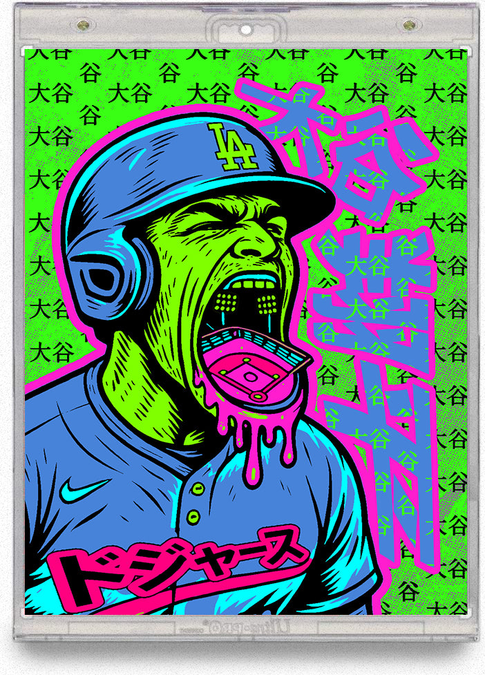 Shohei Ohtani – “Graffiti Grind” – (Ecto Selecto 1/1 Custom Card & 8x10s)