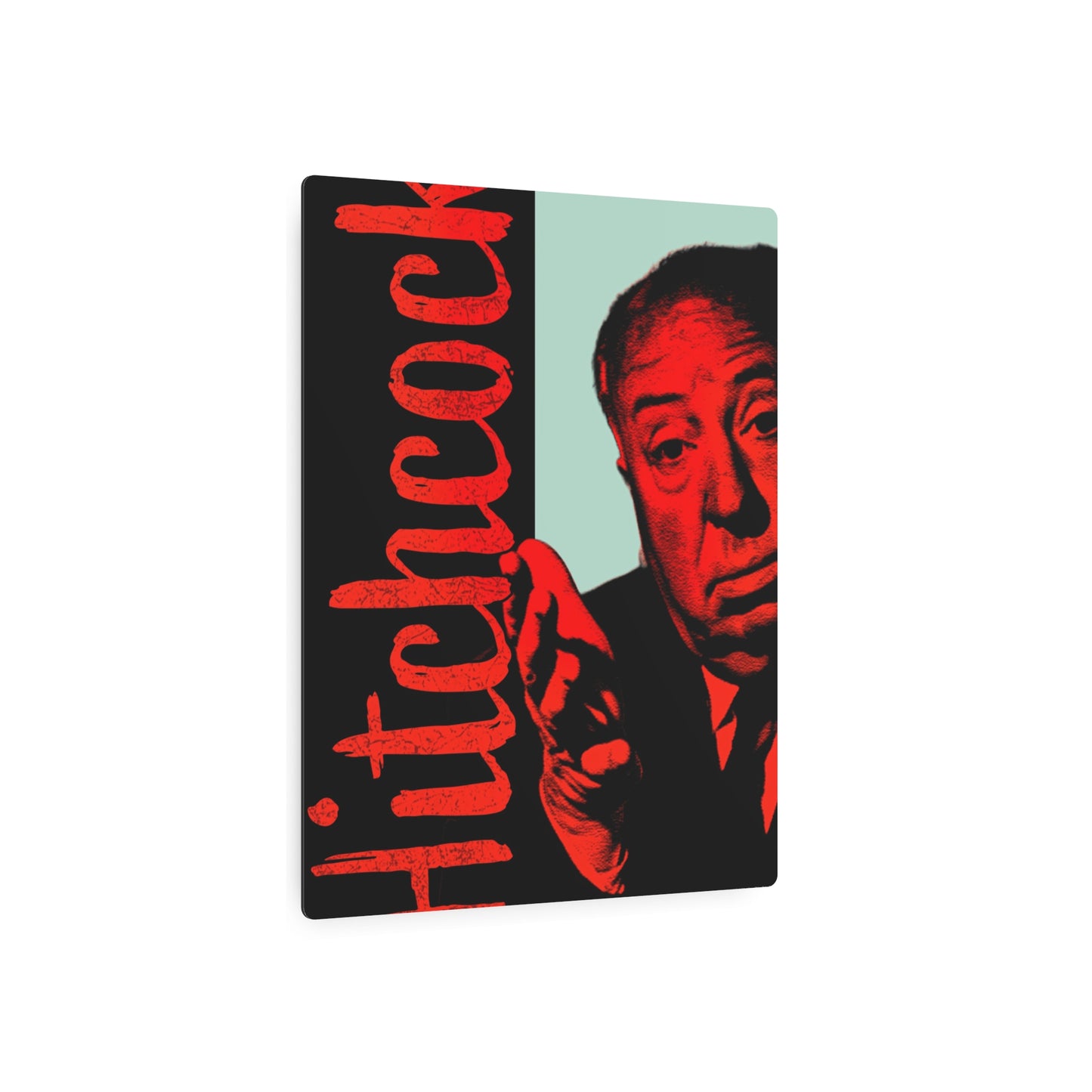 Alfred Hitchcock – "Masters of Suspense" – (Metal Wall Art Print)