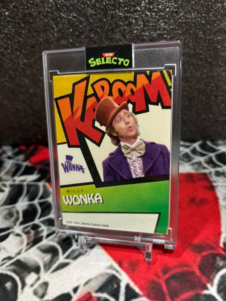 Willy Wonka "KABOOM!" Custom Trading Card – Golden Ticket Edition! 🍫✨