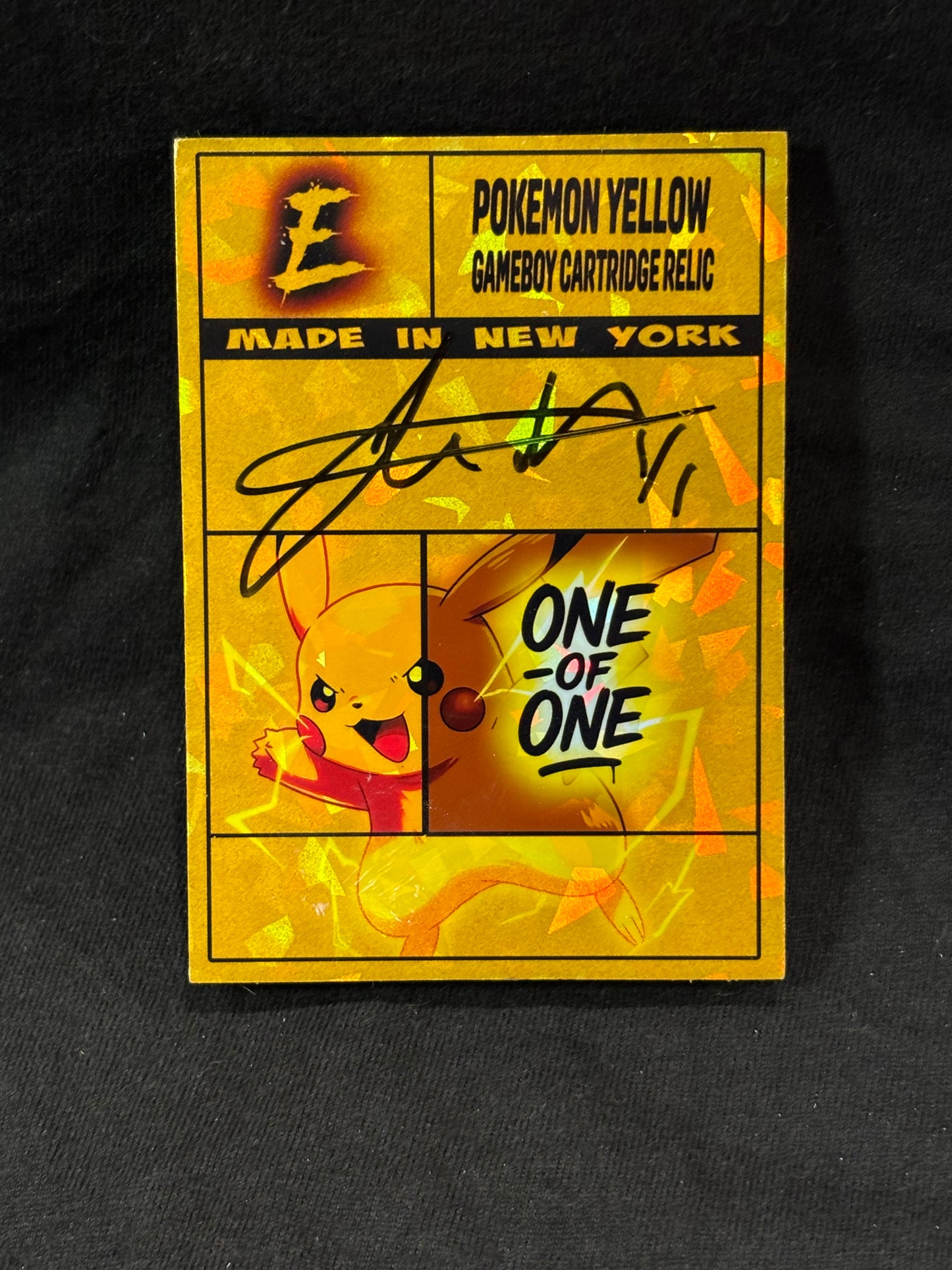 Pikachu – “Yellow Relic Edition” – (1/1 Relic & 1/1 Variants) – Custom Ecto Selecto Cards