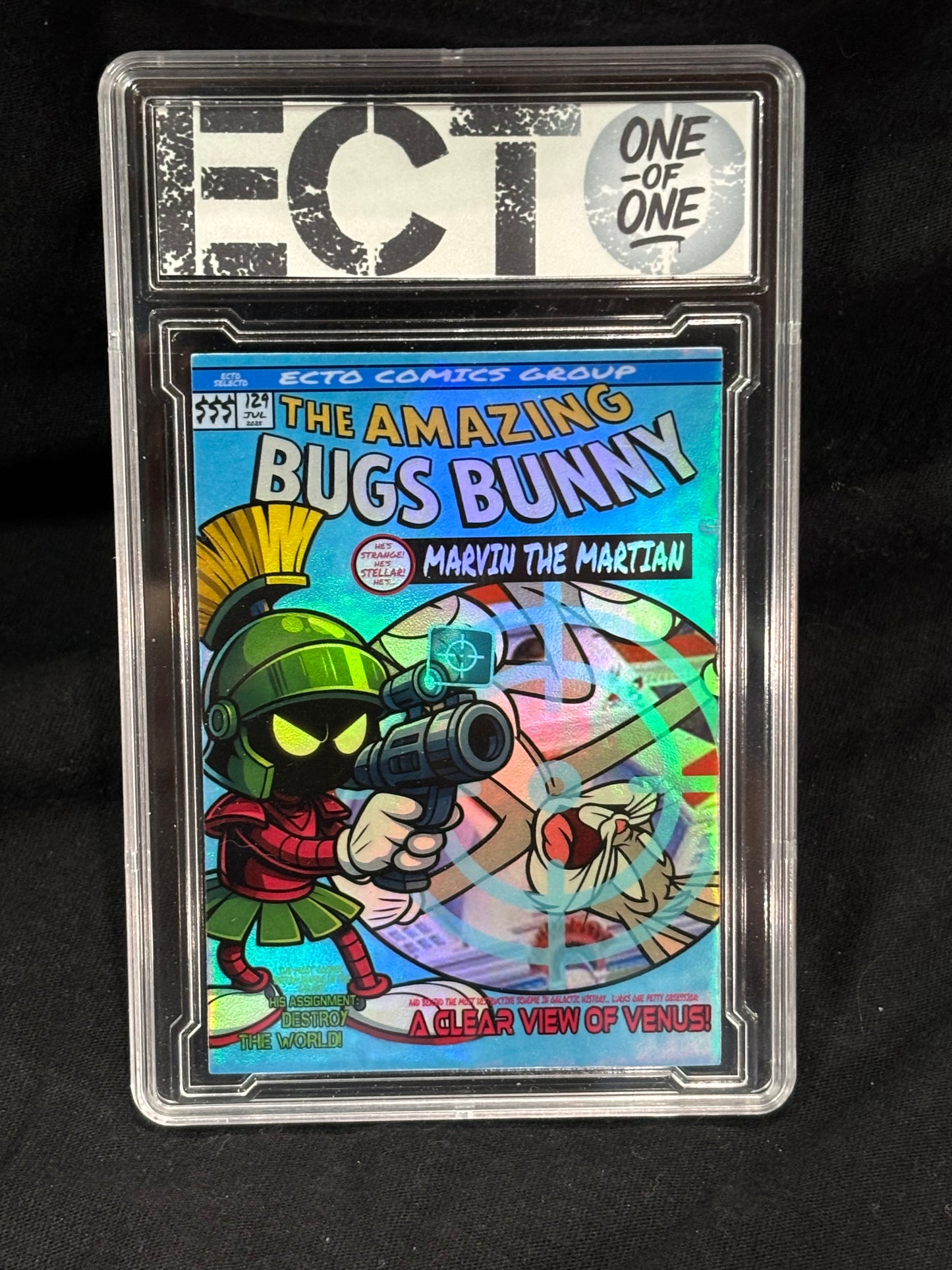The Amazing Bugs Bunny x Marvin the Martian – Ecto Comics Tribute Card – Limited 1/1 Variants (Signed + Slabbed)