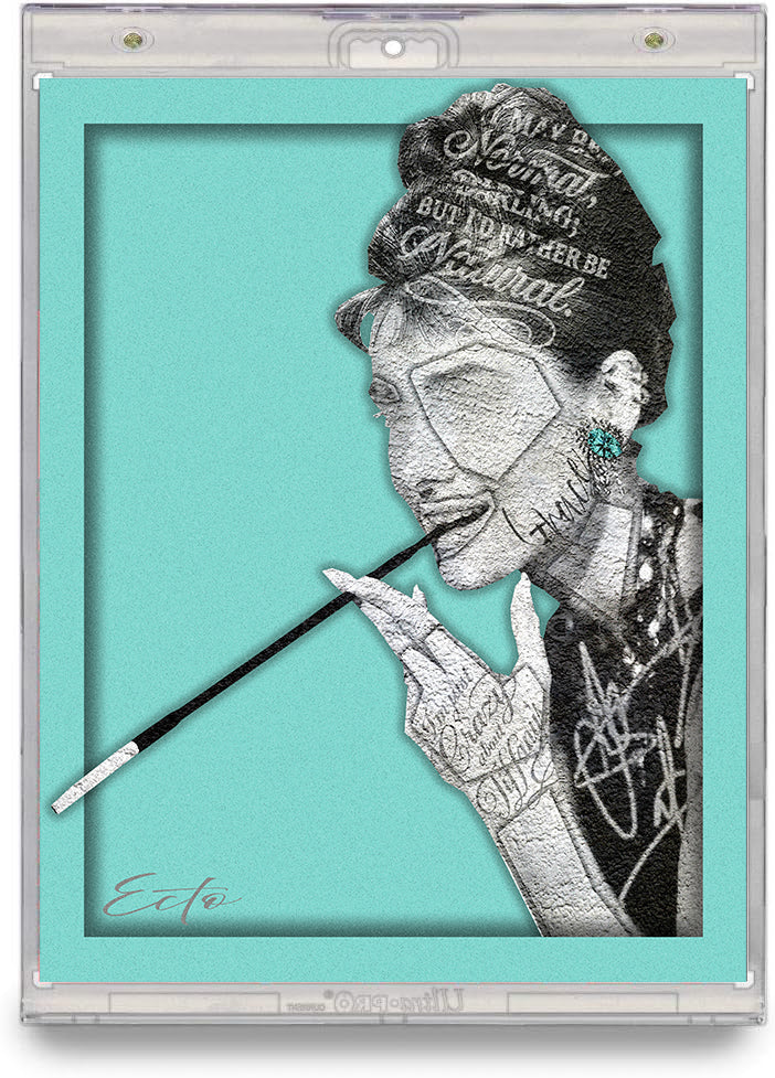 Audrey Hepburn – "I'd Rather Be Natural" – (Stonecut Icon 8x10 Print)