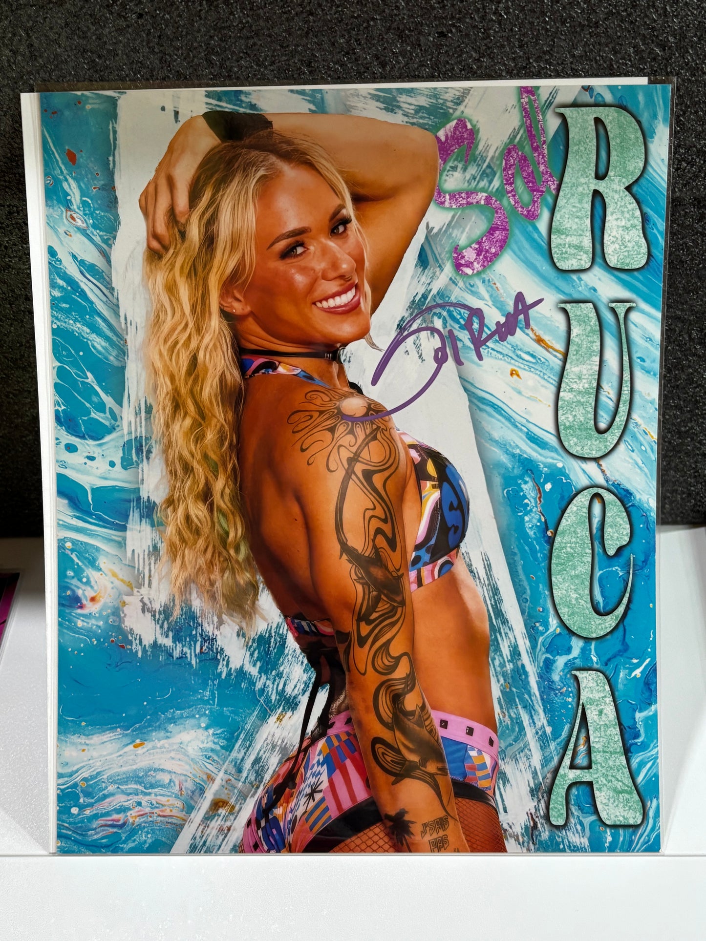 Sol Ruca 8x10 WWE Custom Art Print | Signed by Sol Ruca | Designed by Ecto | Optional Artist Signature