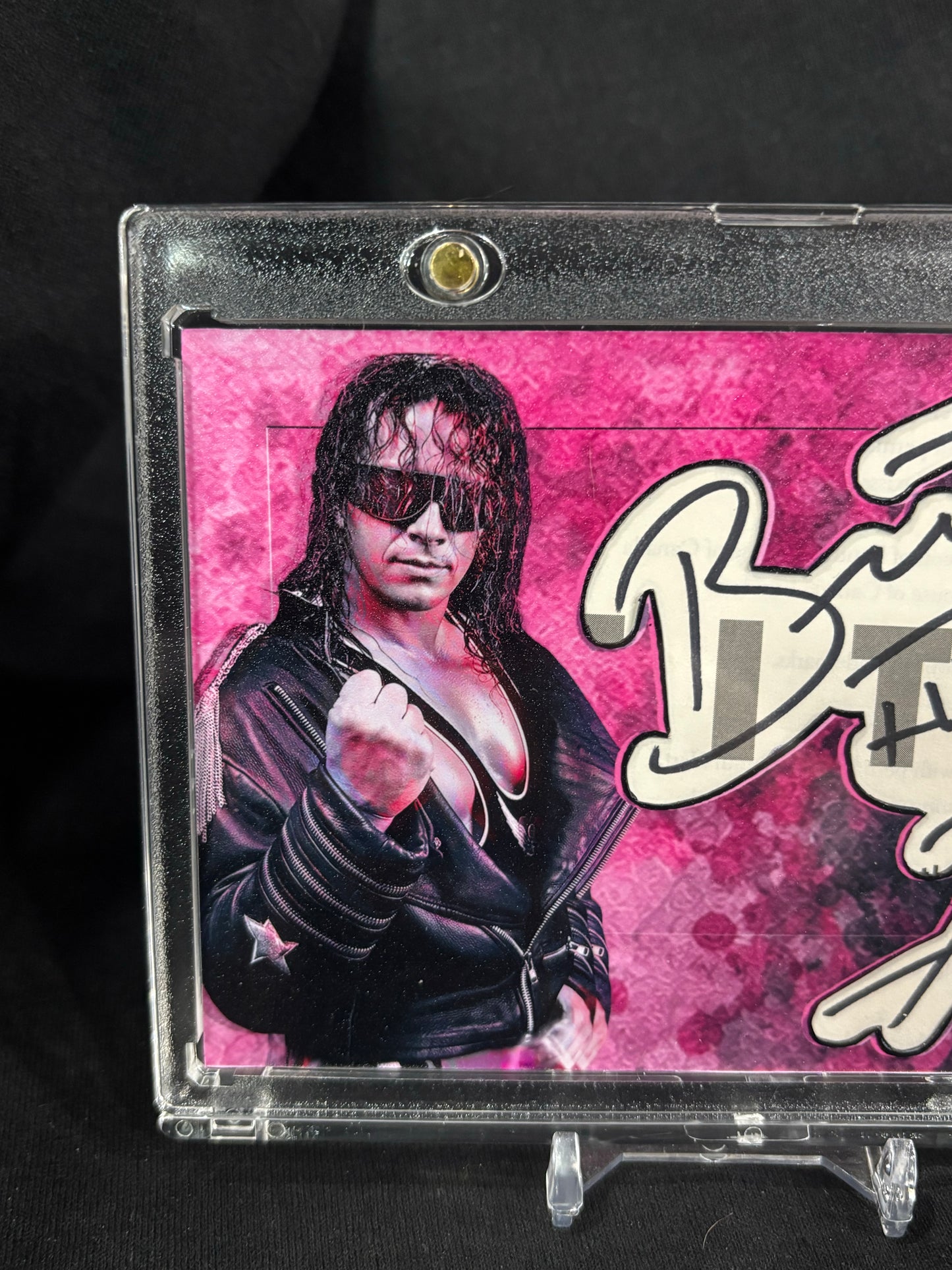 Bret Hart – “The Hitman” Cut Signature Art (ECTO Selecto Jumbo / 1 of 1)