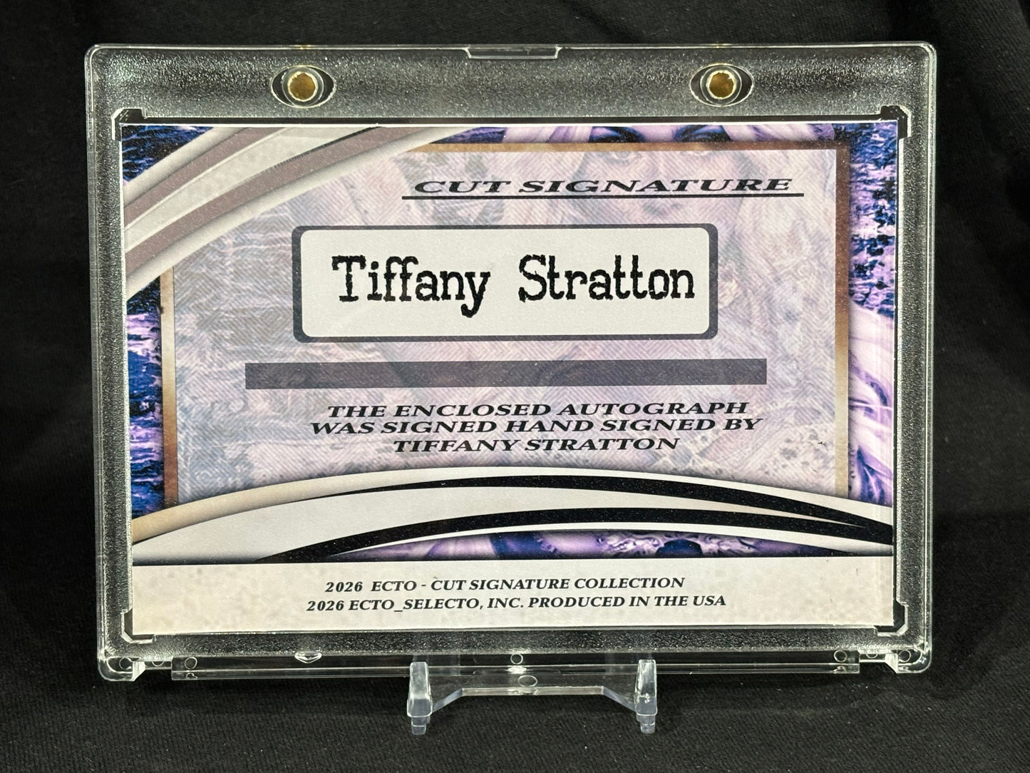 Tiffany Stratton – 1/1 Cut Signature – ECTO Selecto Oversized 3.5×5.5 Art Card
