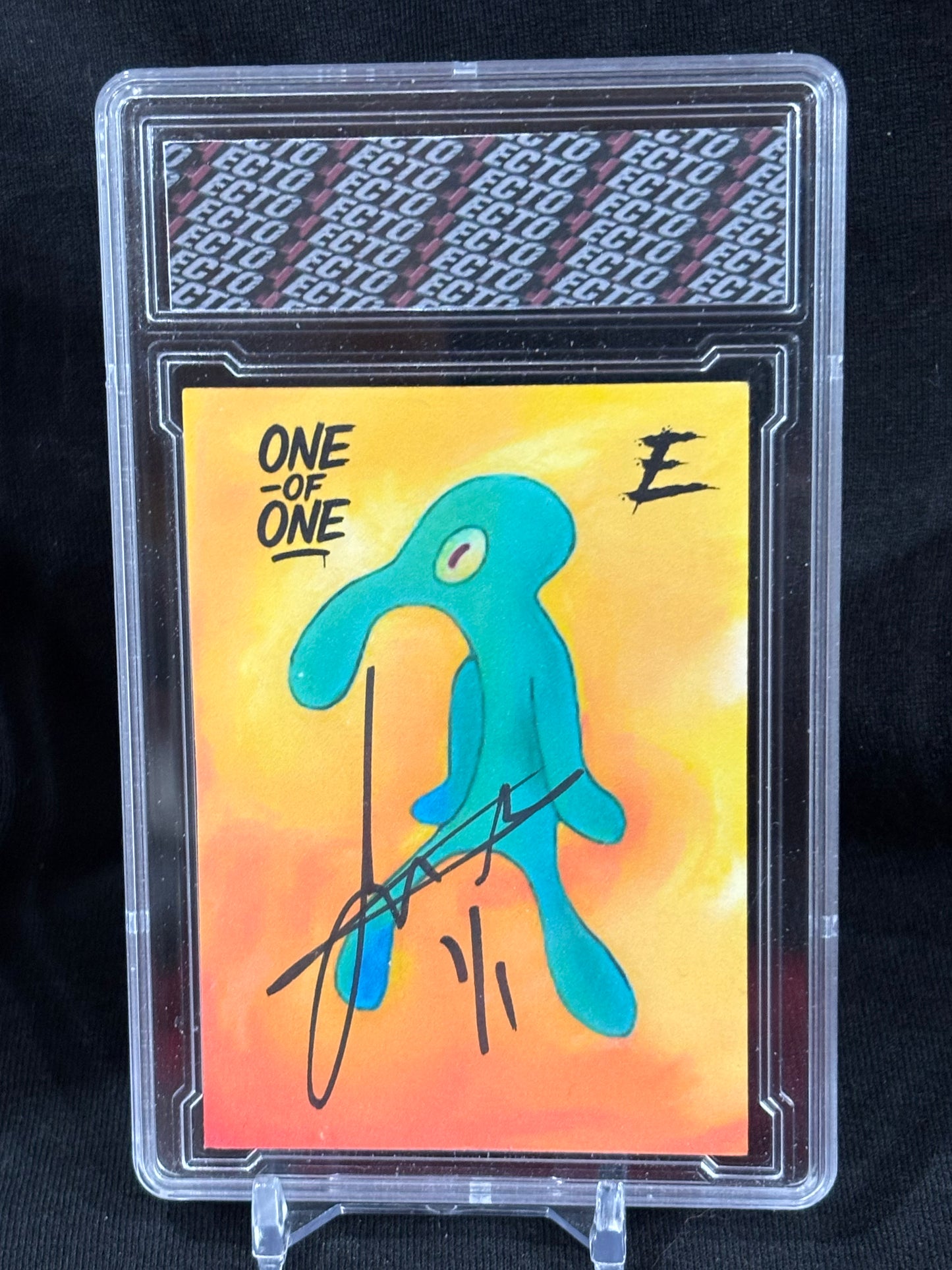 Squidward – “Foil Frenzy” 1/1 Complete Set (Trash Pop Icons) – Custom Ecto Cards – Rare Art Card Collection