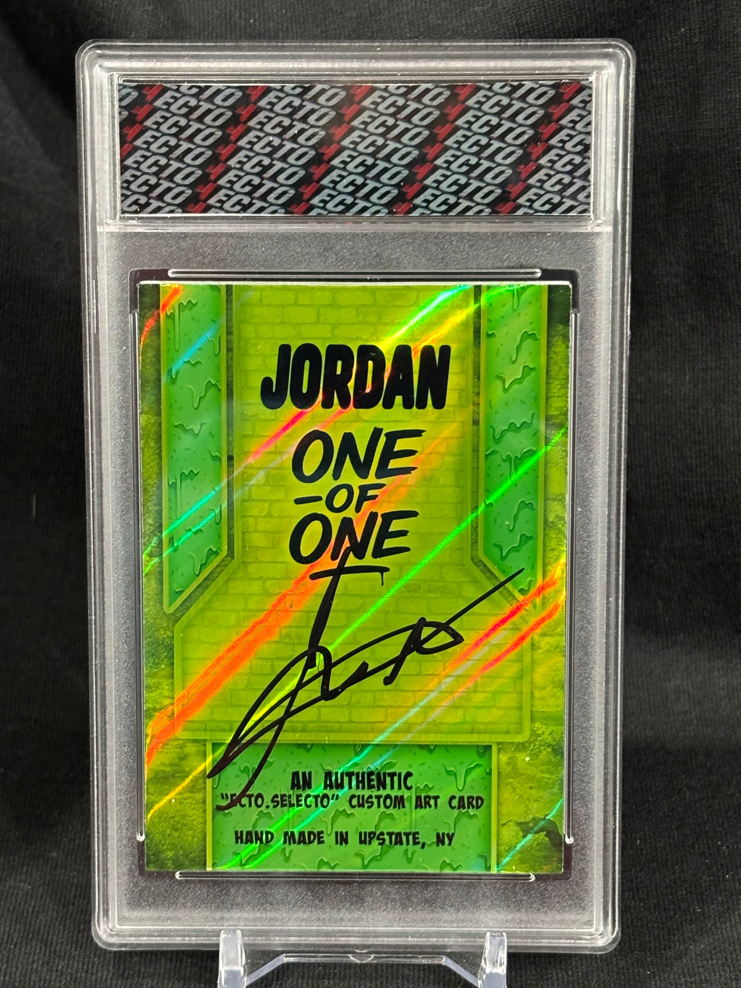 Michael Jordan – “Acid Drip Logoman Series” – (Ecto 1/1 Custom Art Card)