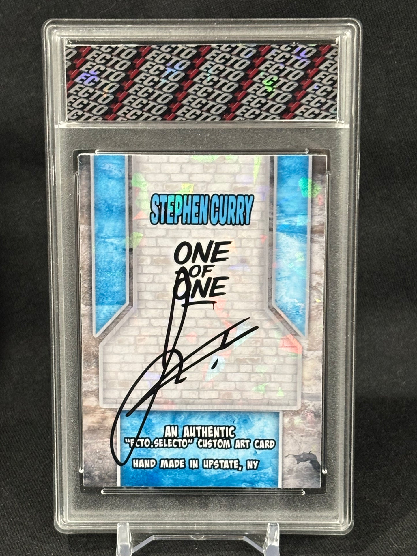 Steph Curry – Custom Watercolor “Logo Relic Series” – Gold / Silver / Verdant Metal Editions