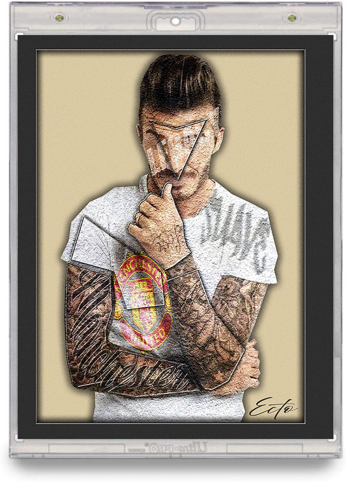 David Beckham – "Framed" (8x10 Stonecut Icon Print)