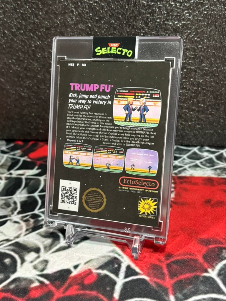Donald Trump NES "Kung Fu" Parody Custom Trading Card – Limited Edition