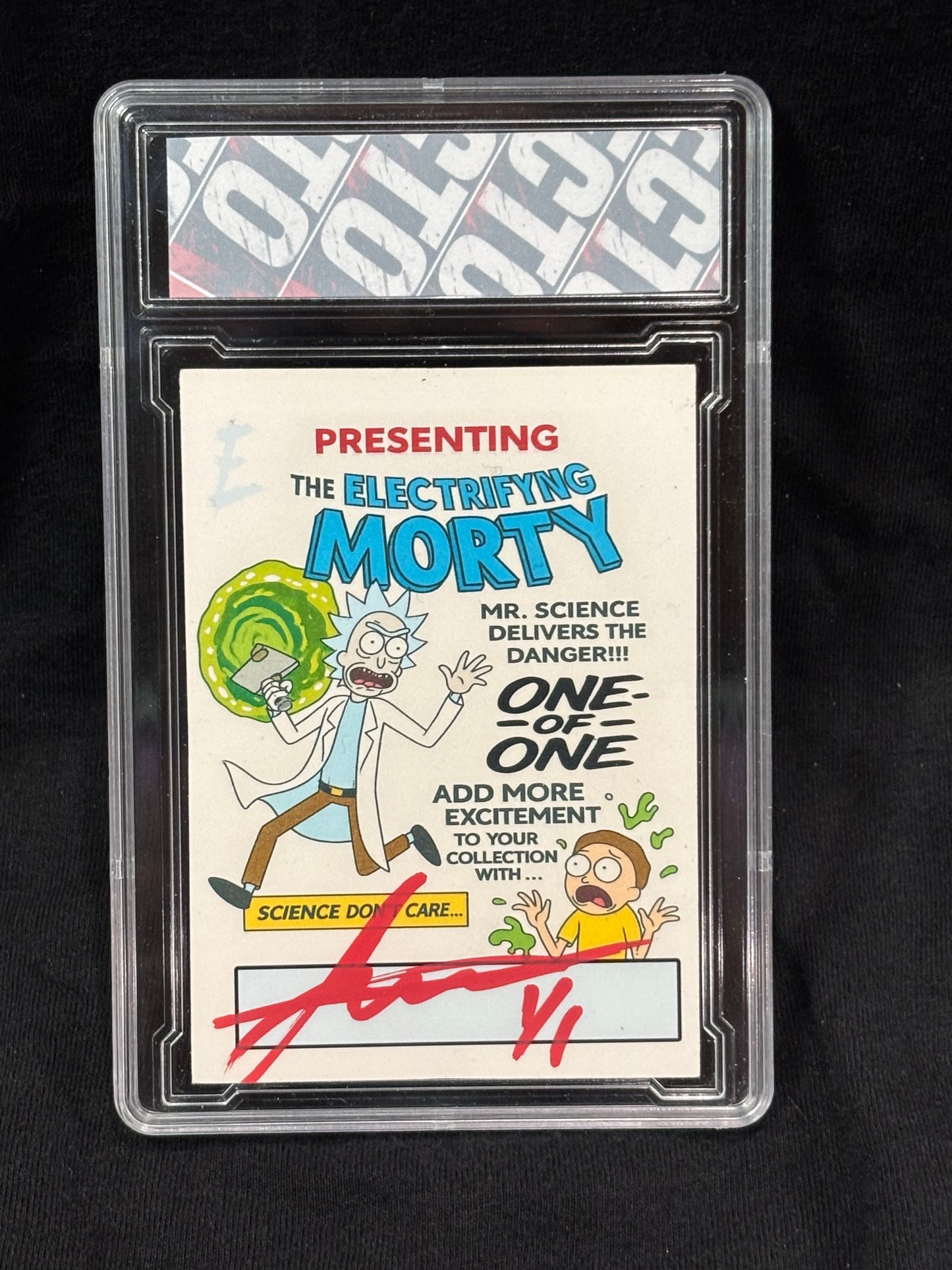 Rick & Morty – “Amazing Fantasy 15 Parody” – (1/1 Slabbed Art Card)