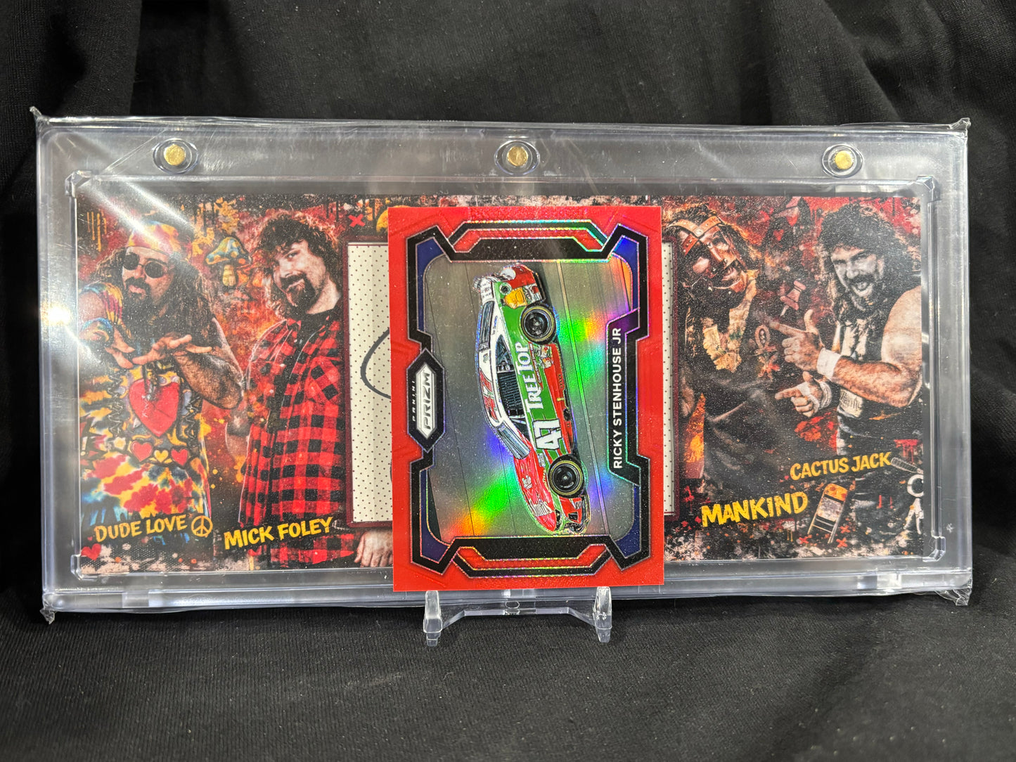 Mick Foley – “Three Faces of Foley” – (Ecto Selecto Cut Signature 8×3.5 Art Card)