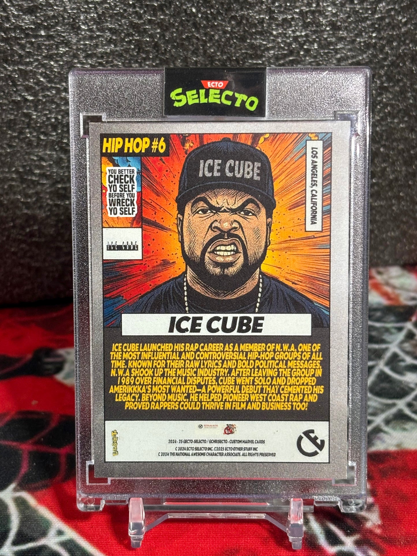 Ice Cube Custom Hip Hop Marvels Card - Ecto Selecto - Limited Edition - One Touch Case